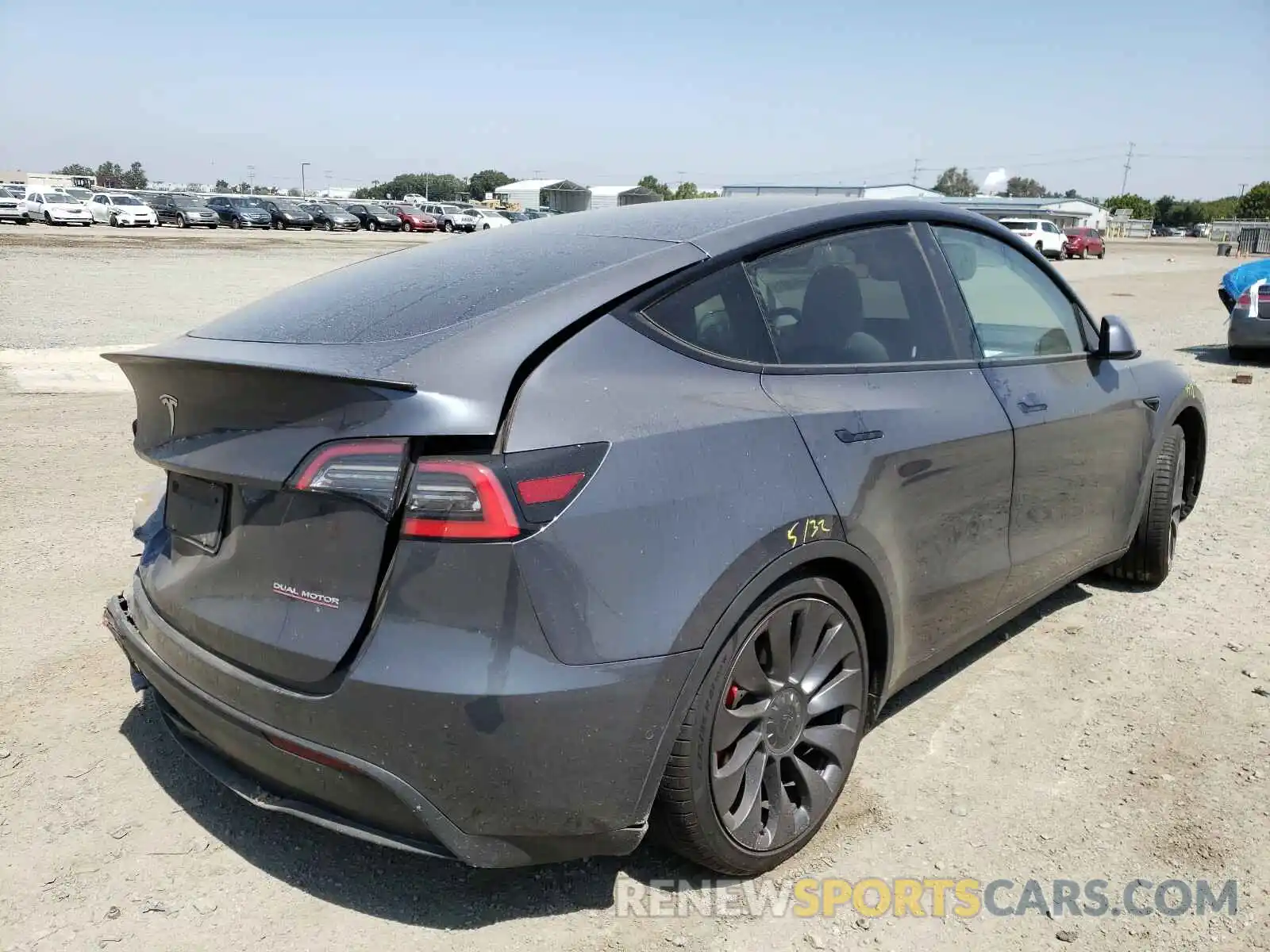 4 Photograph of a damaged car 5YJYGDEF6LF058879 TESLA MODEL Y 2020