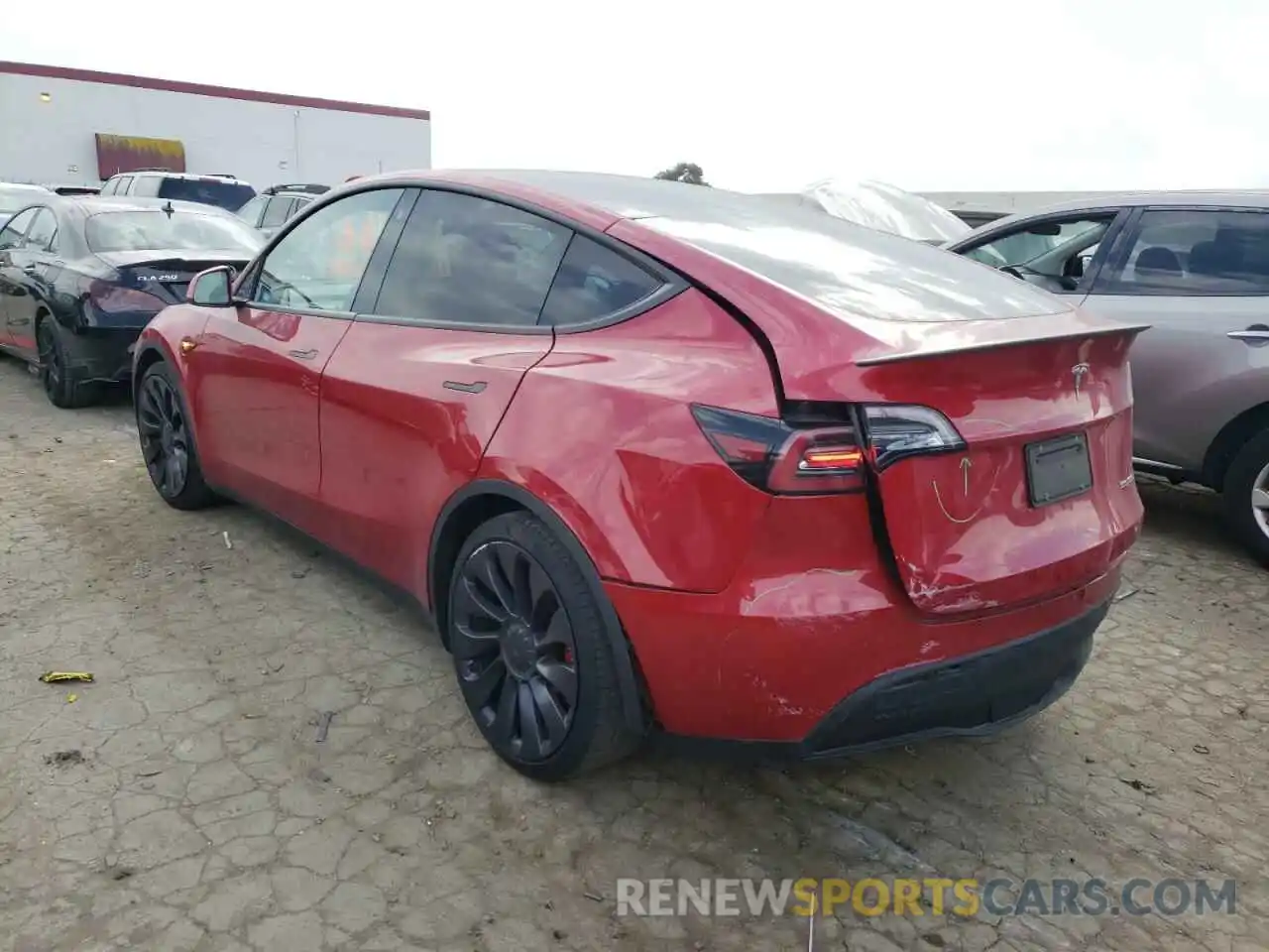 3 Photograph of a damaged car 5YJYGDEF7LF003356 TESLA MODEL Y 2020