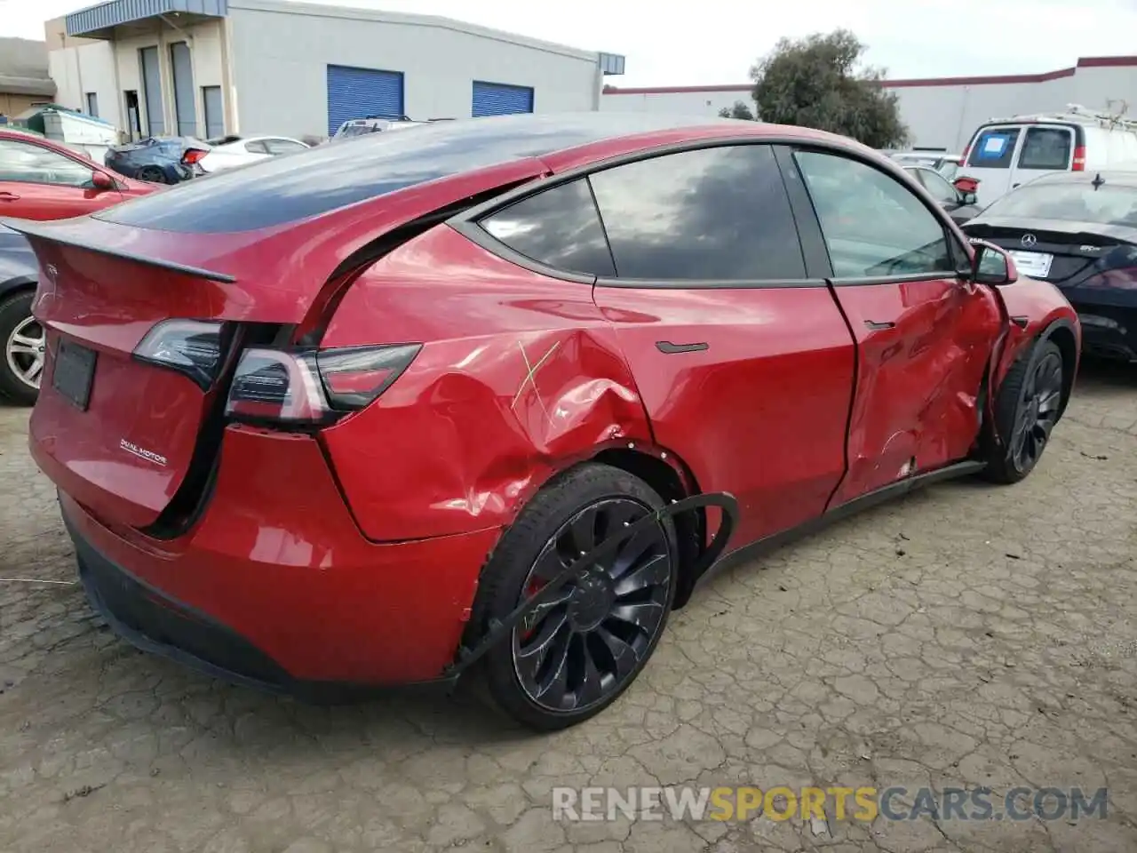 9 Photograph of a damaged car 5YJYGDEF7LF003356 TESLA MODEL Y 2020