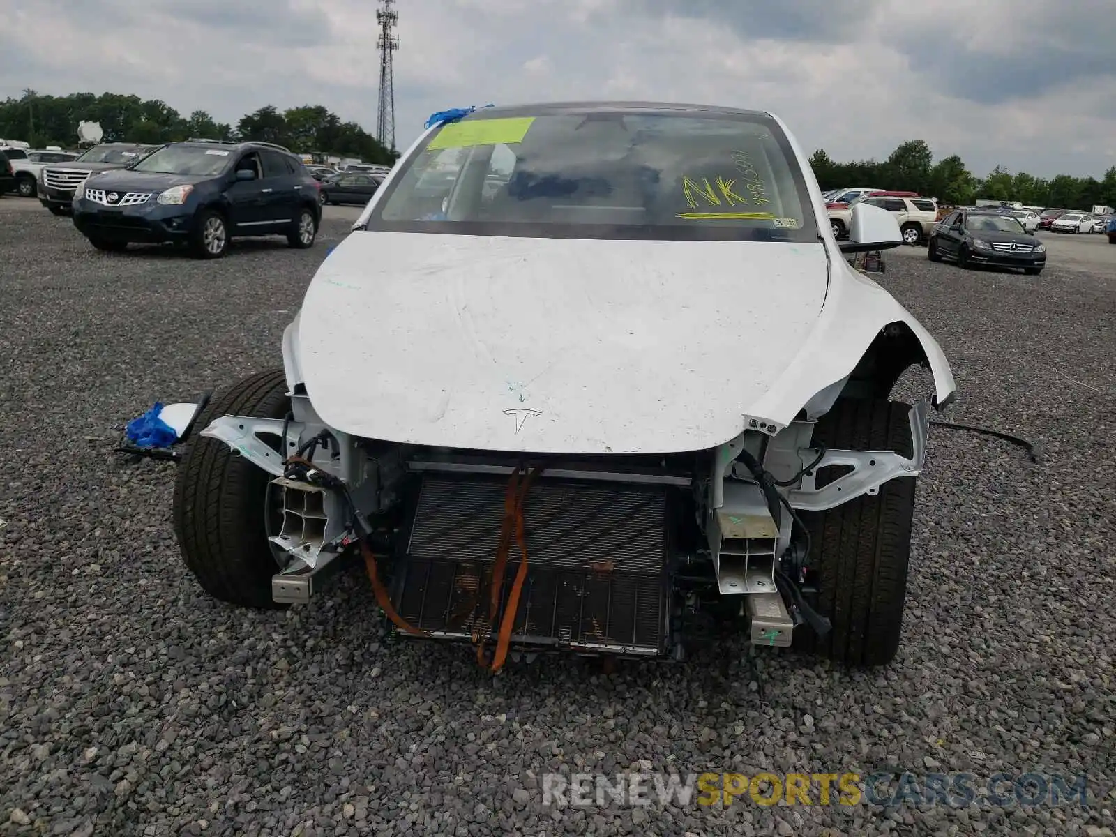 9 Photograph of a damaged car 5YJYGDEF7LF017922 TESLA MODEL Y 2020