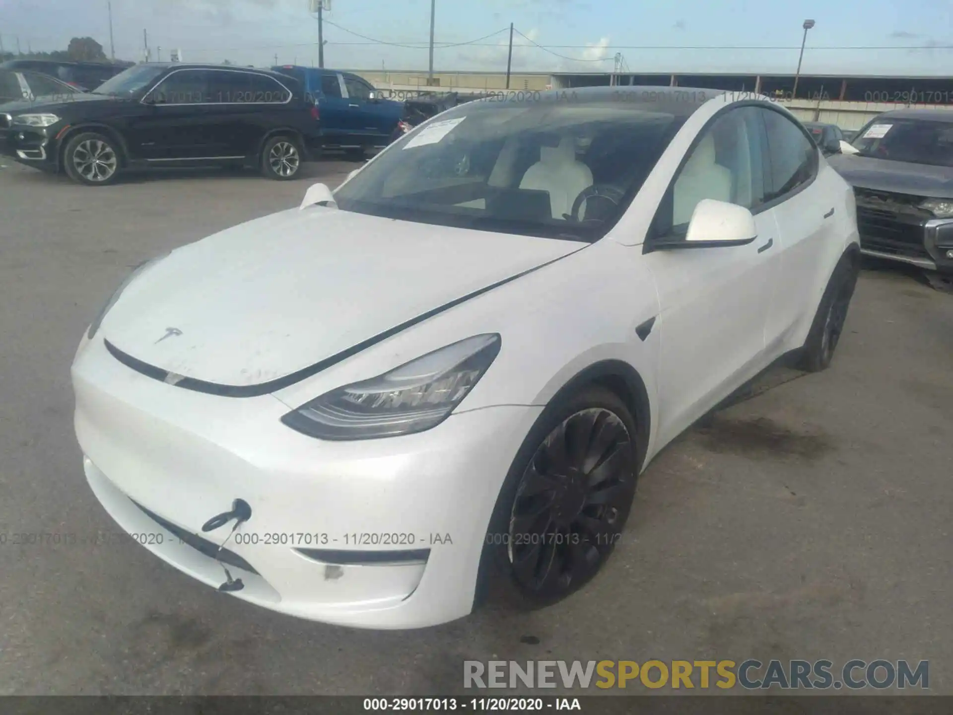 2 Фотография поврежденного автомобиля 5YJYGDEF7LF023509 TESLA MODEL Y 2020