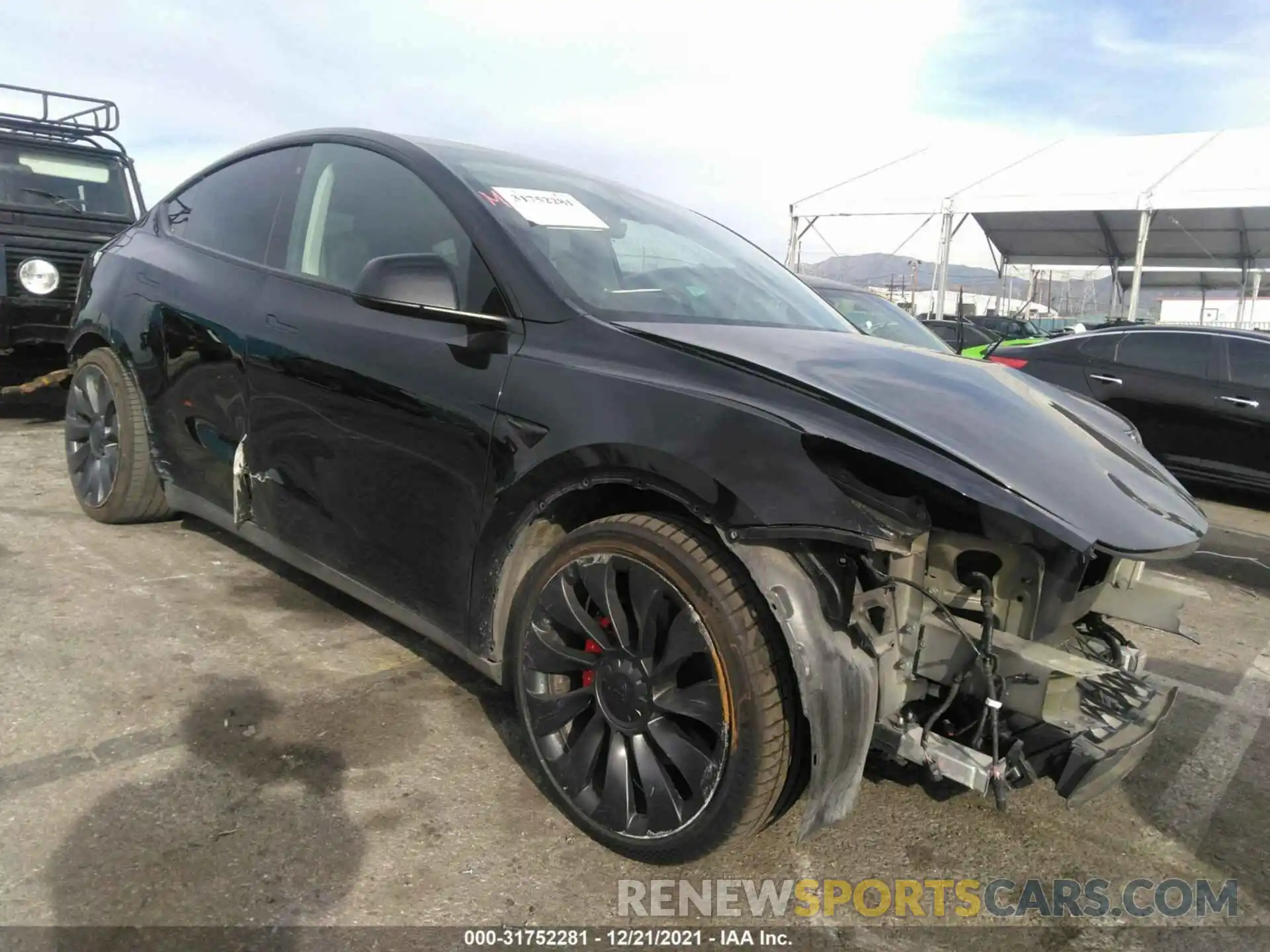 1 Photograph of a damaged car 5YJYGDEF7LF027916 TESLA MODEL Y 2020