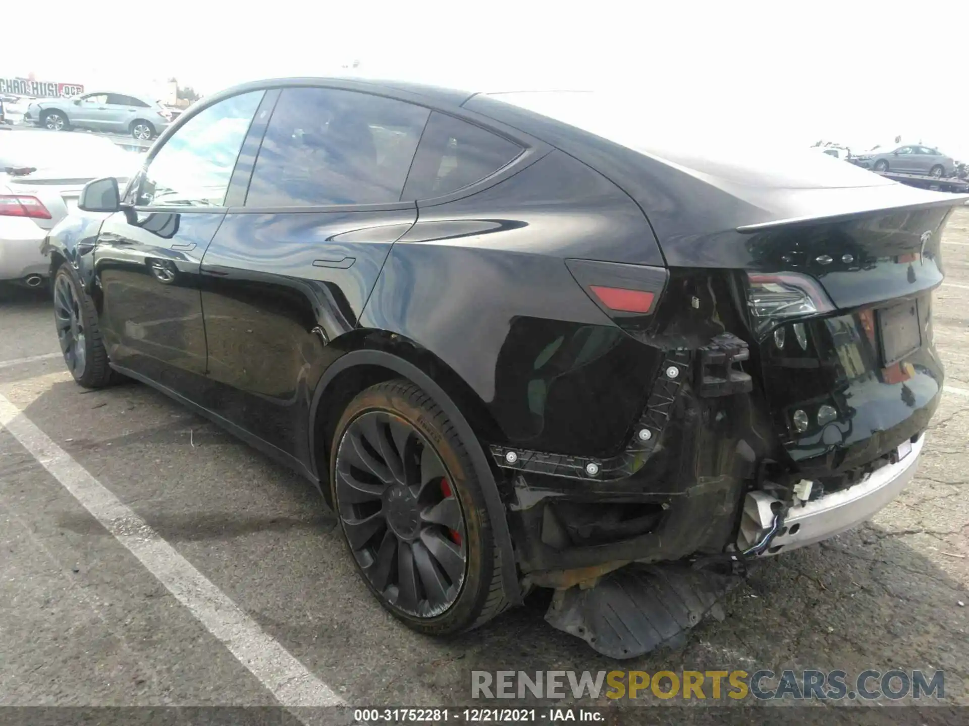 3 Photograph of a damaged car 5YJYGDEF7LF027916 TESLA MODEL Y 2020