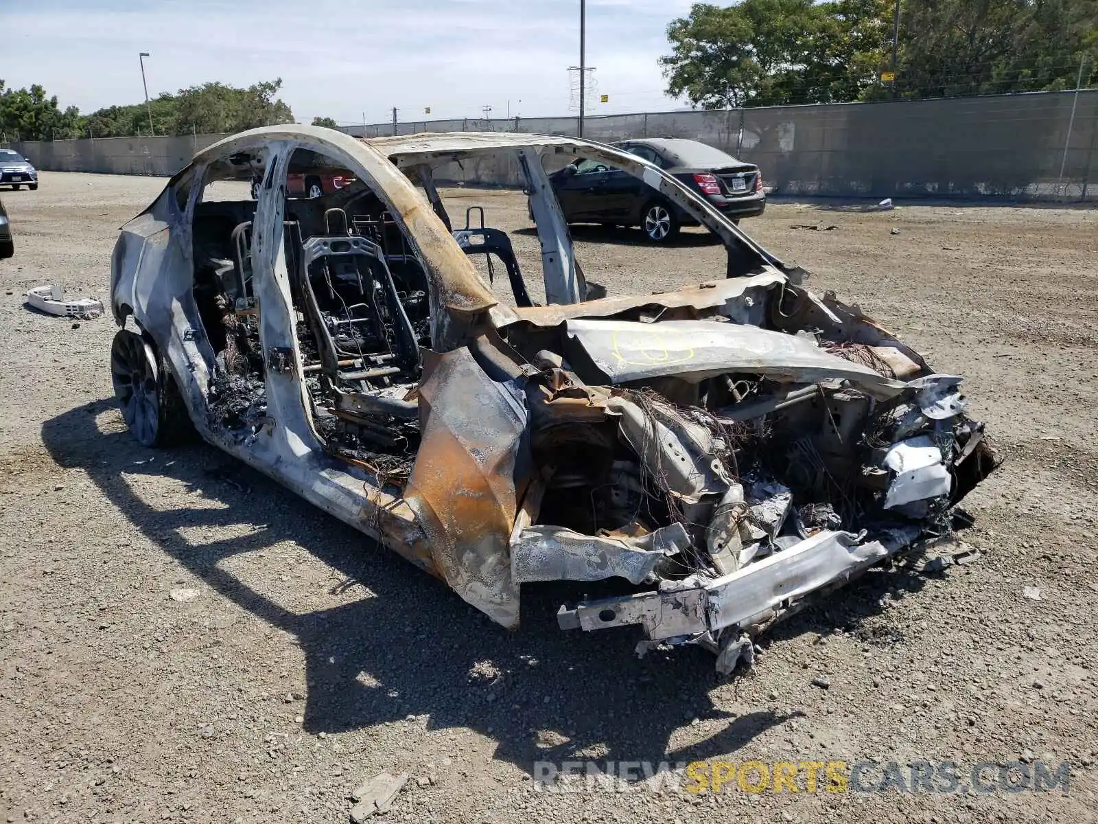 1 Photograph of a damaged car 5YJYGDEF7LF034395 TESLA MODEL Y 2020