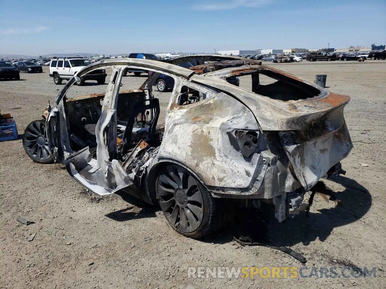 3 Photograph of a damaged car 5YJYGDEF7LF034395 TESLA MODEL Y 2020