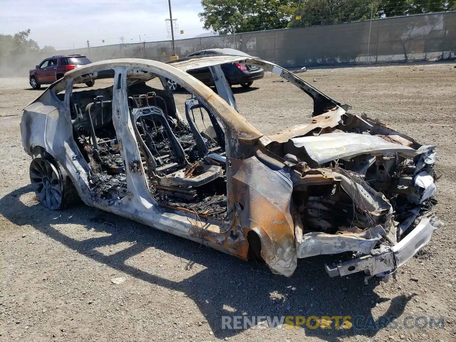 9 Photograph of a damaged car 5YJYGDEF7LF034395 TESLA MODEL Y 2020