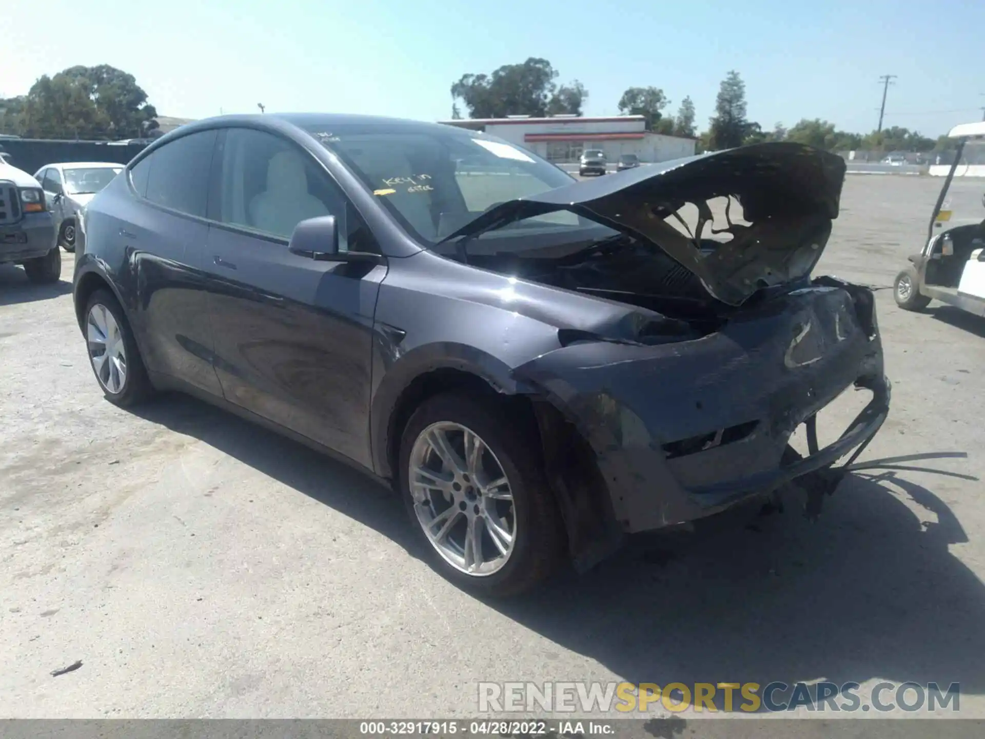 1 Photograph of a damaged car 5YJYGDEF7LF039029 TESLA MODEL Y 2020