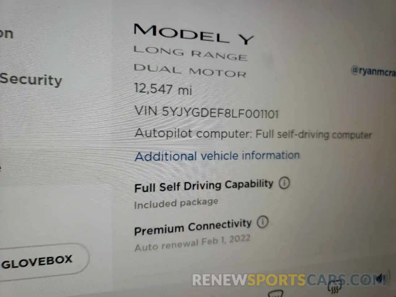 8 Photograph of a damaged car 5YJYGDEF8LF001101 TESLA MODEL Y 2020