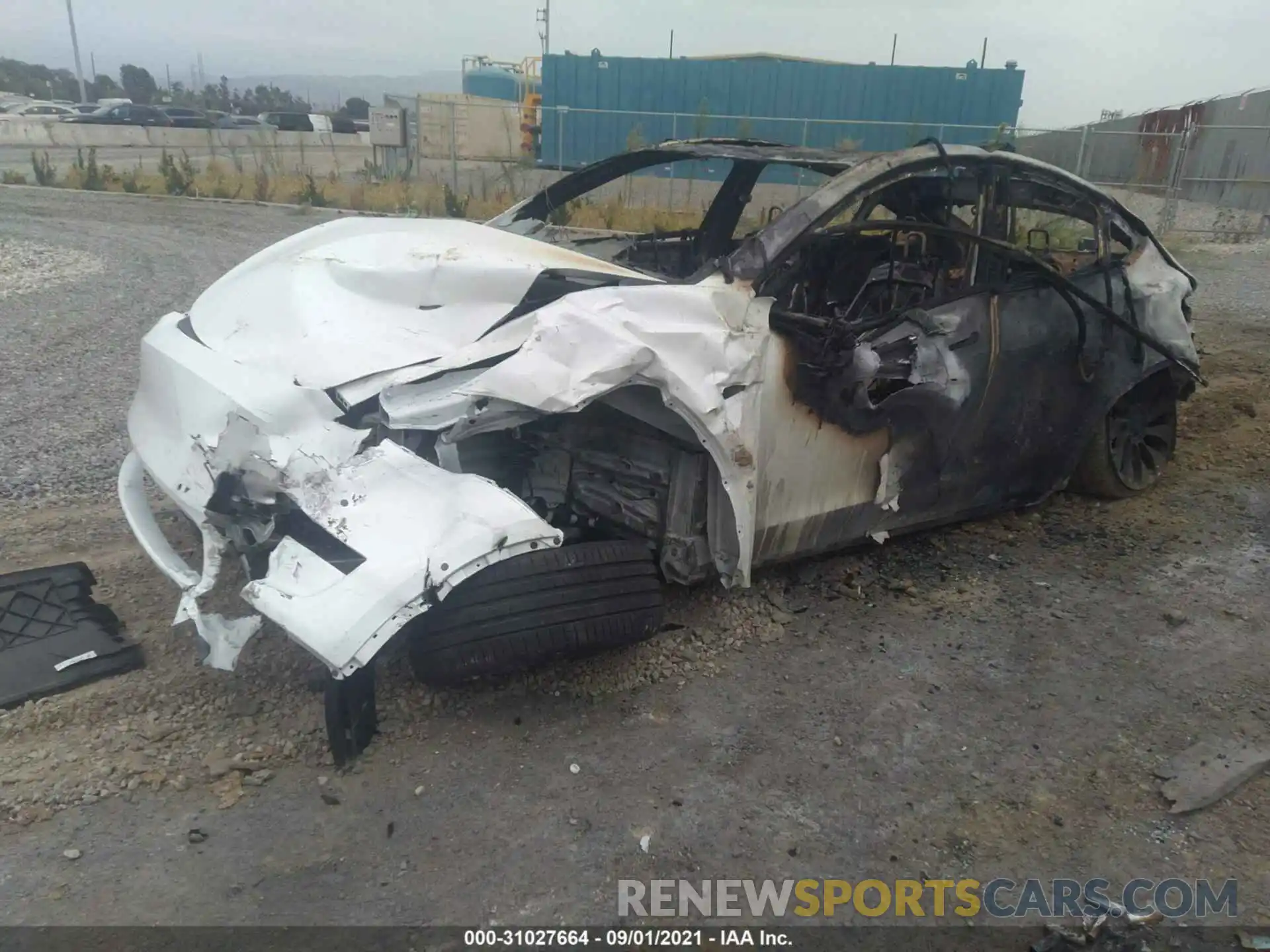 2 Photograph of a damaged car 5YJYGDEF8LF003494 TESLA MODEL Y 2020