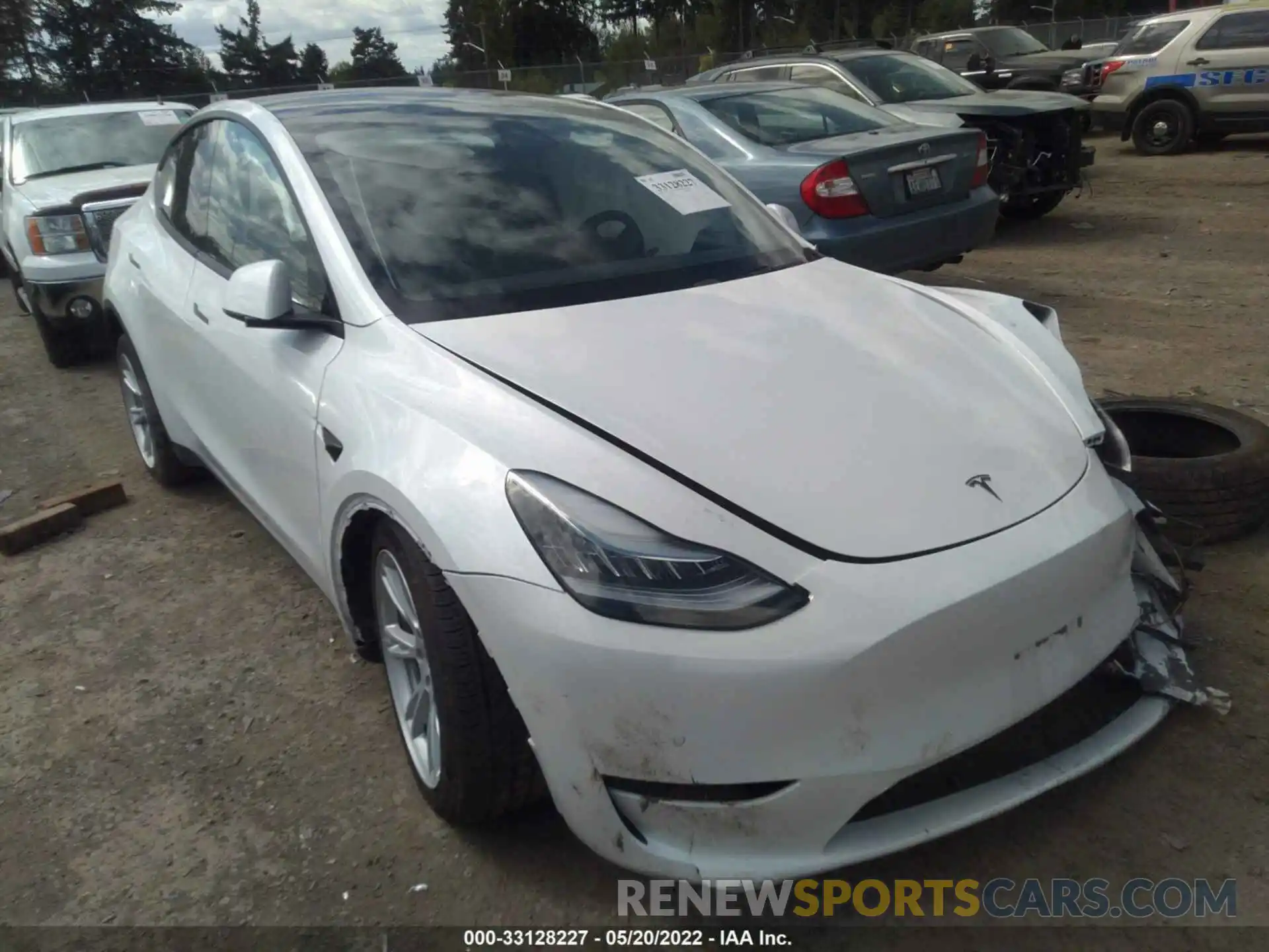 1 Фотография поврежденного автомобиля 5YJYGDEF8LF005892 TESLA MODEL Y 2020