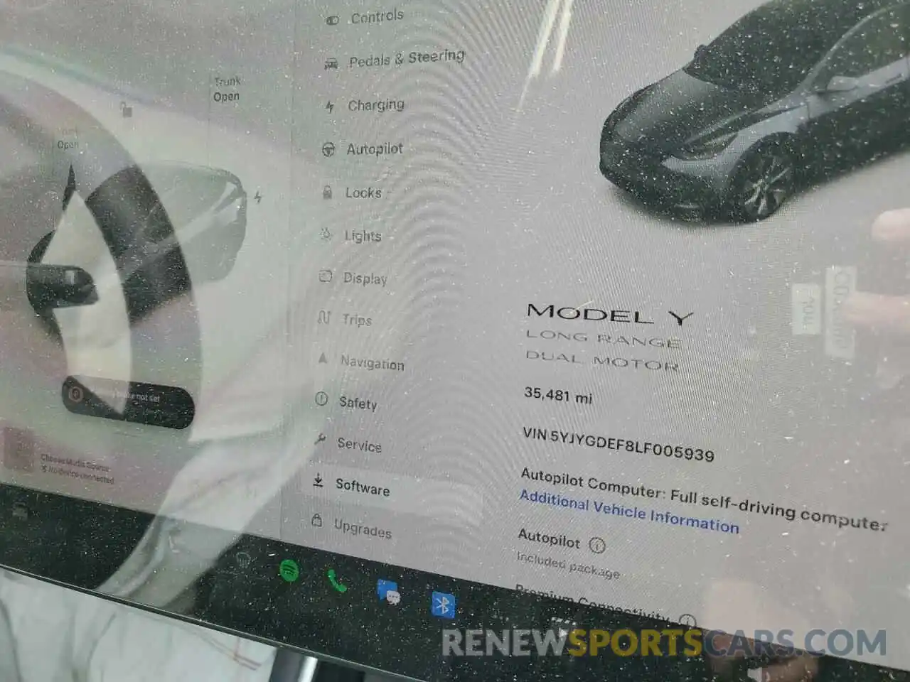 9 Photograph of a damaged car 5YJYGDEF8LF005939 TESLA MODEL Y 2020