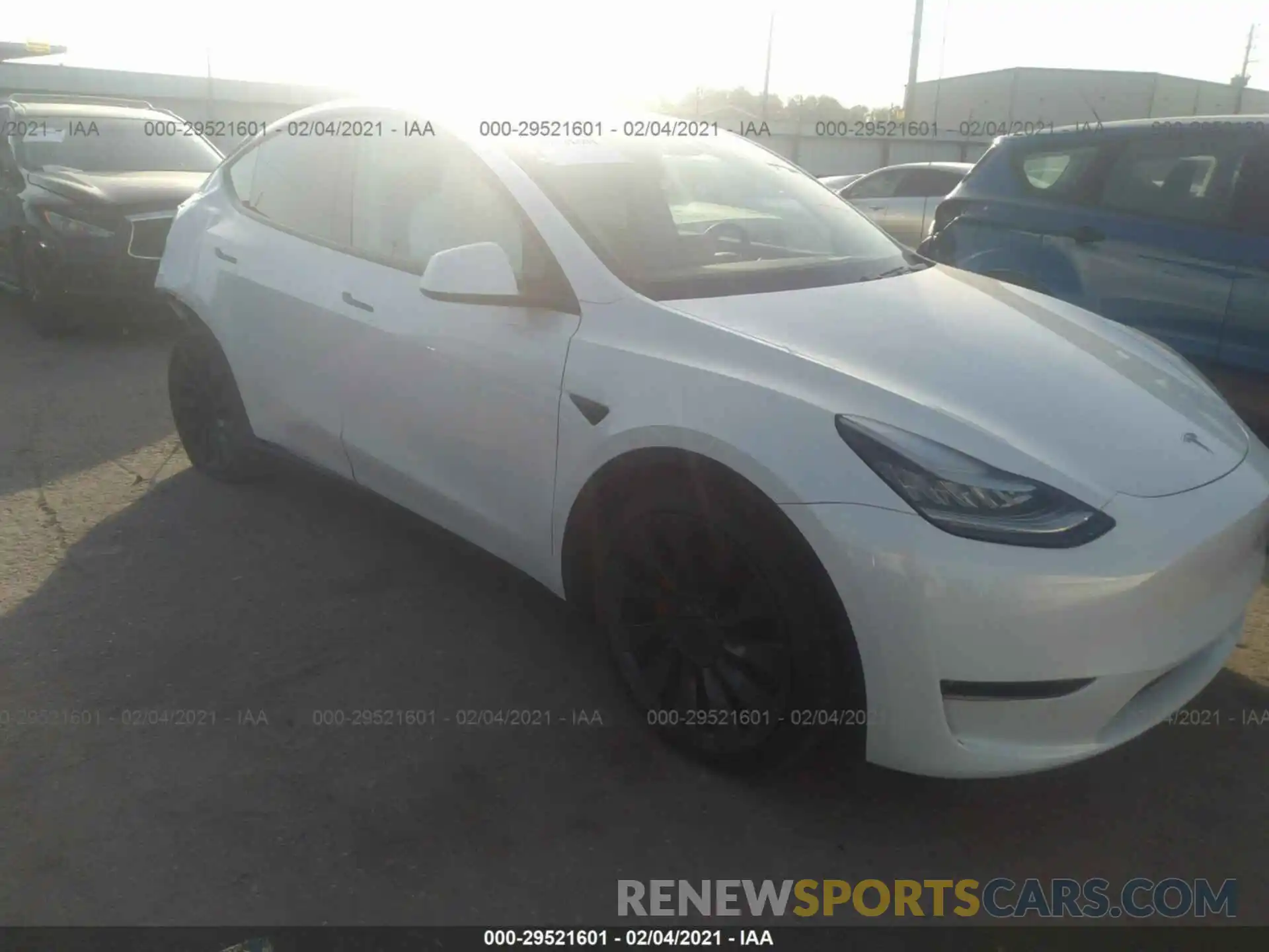 1 Photograph of a damaged car 5YJYGDEF8LF017928 TESLA MODEL Y 2020