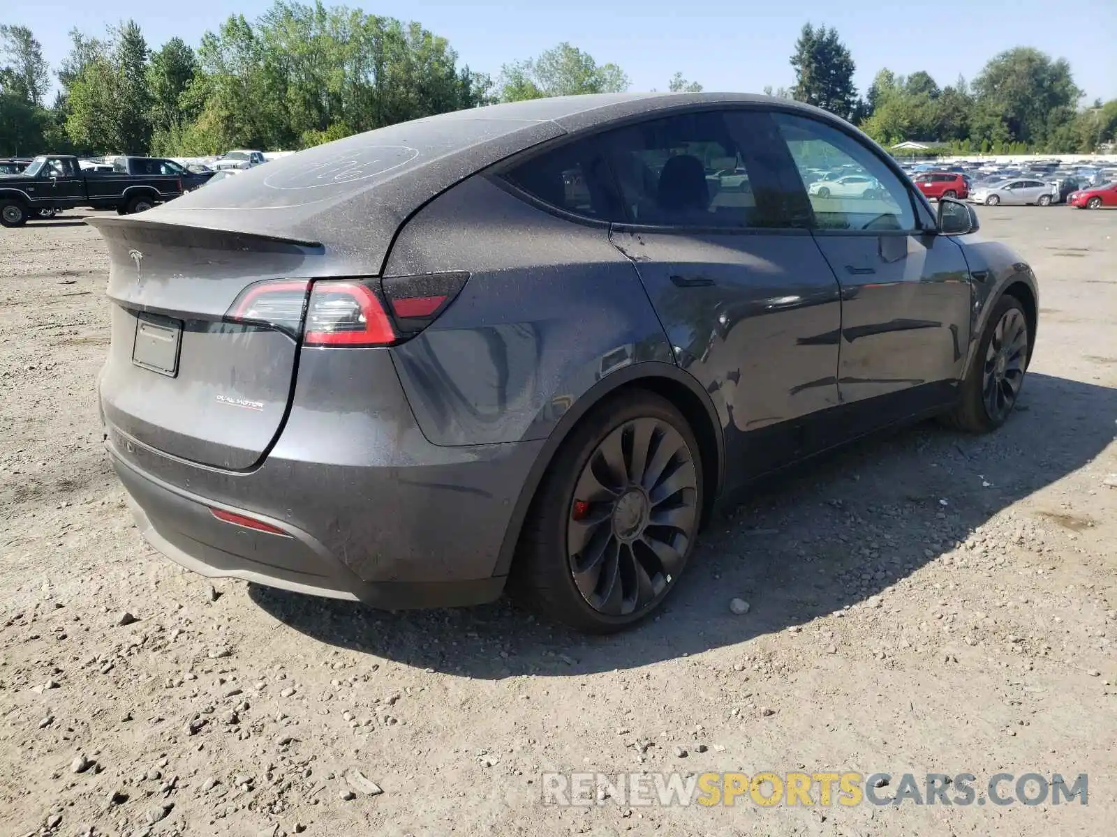 4 Фотография поврежденного автомобиля 5YJYGDEF8LF057197 TESLA MODEL Y 2020