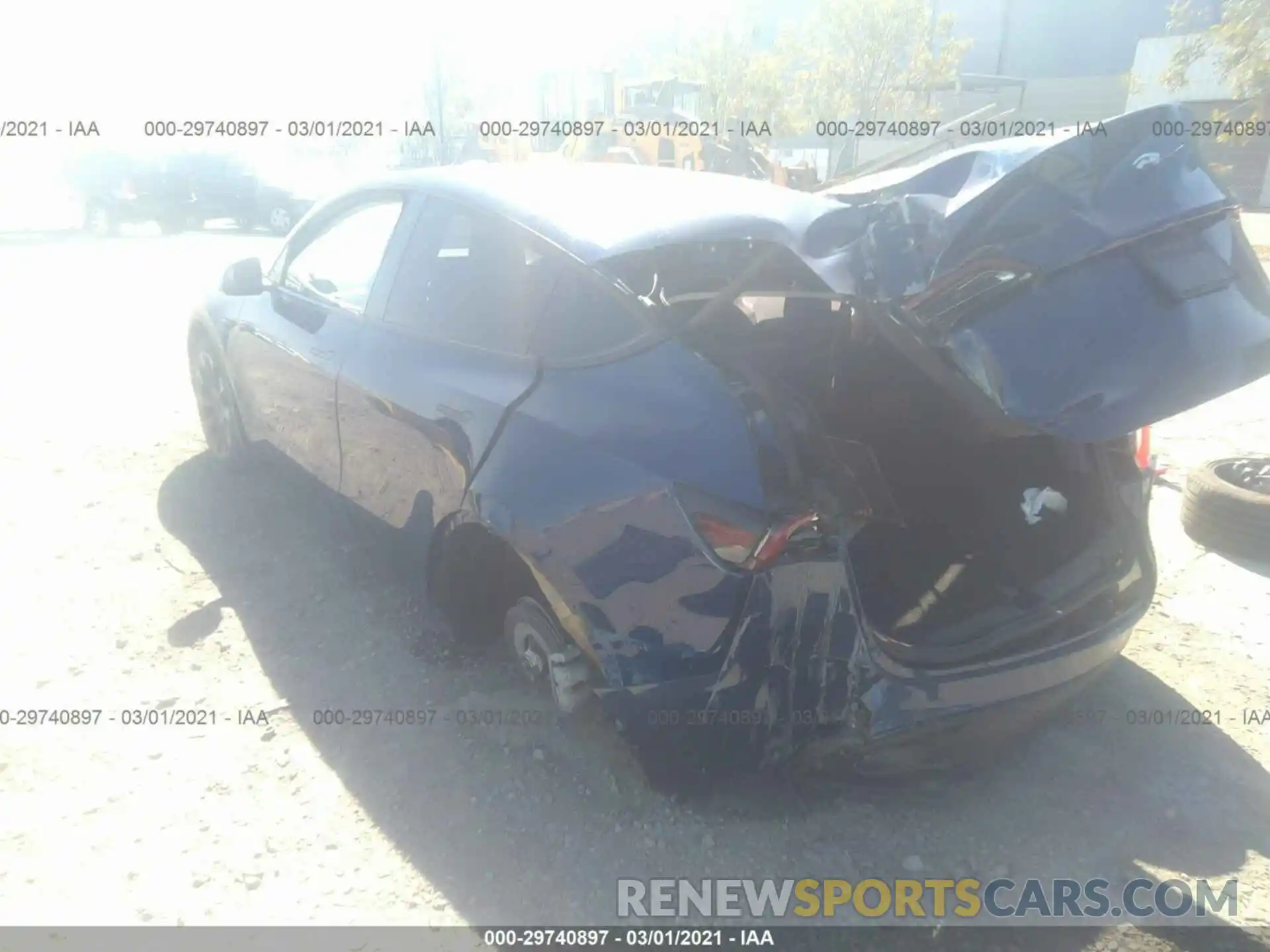 3 Photograph of a damaged car 5YJYGDEF9LF000488 TESLA MODEL Y 2020