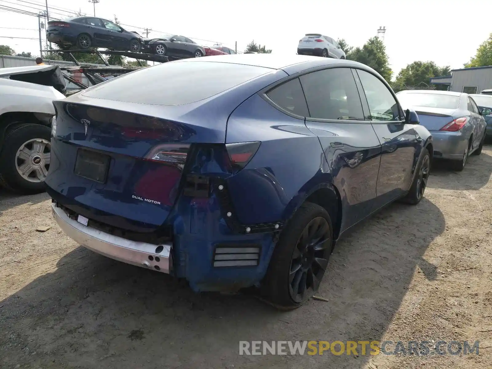 4 Photograph of a damaged car 5YJYGDEF9LF000572 TESLA MODEL Y 2020