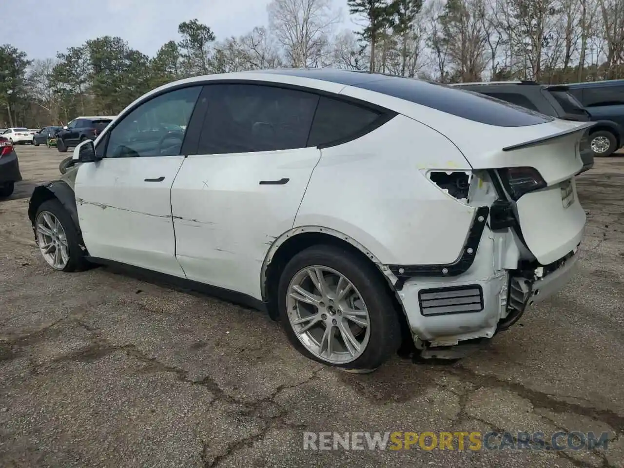 2 Photograph of a damaged car 5YJYGDEF9LF002564 TESLA MODEL Y 2020