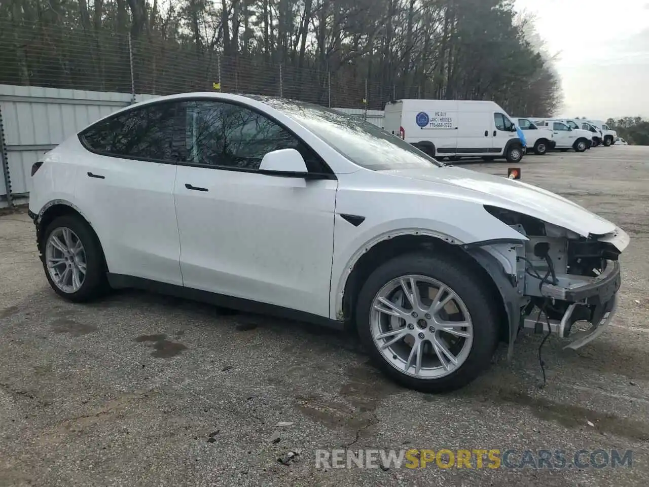 4 Фотография поврежденного автомобиля 5YJYGDEF9LF002564 TESLA MODEL Y 2020