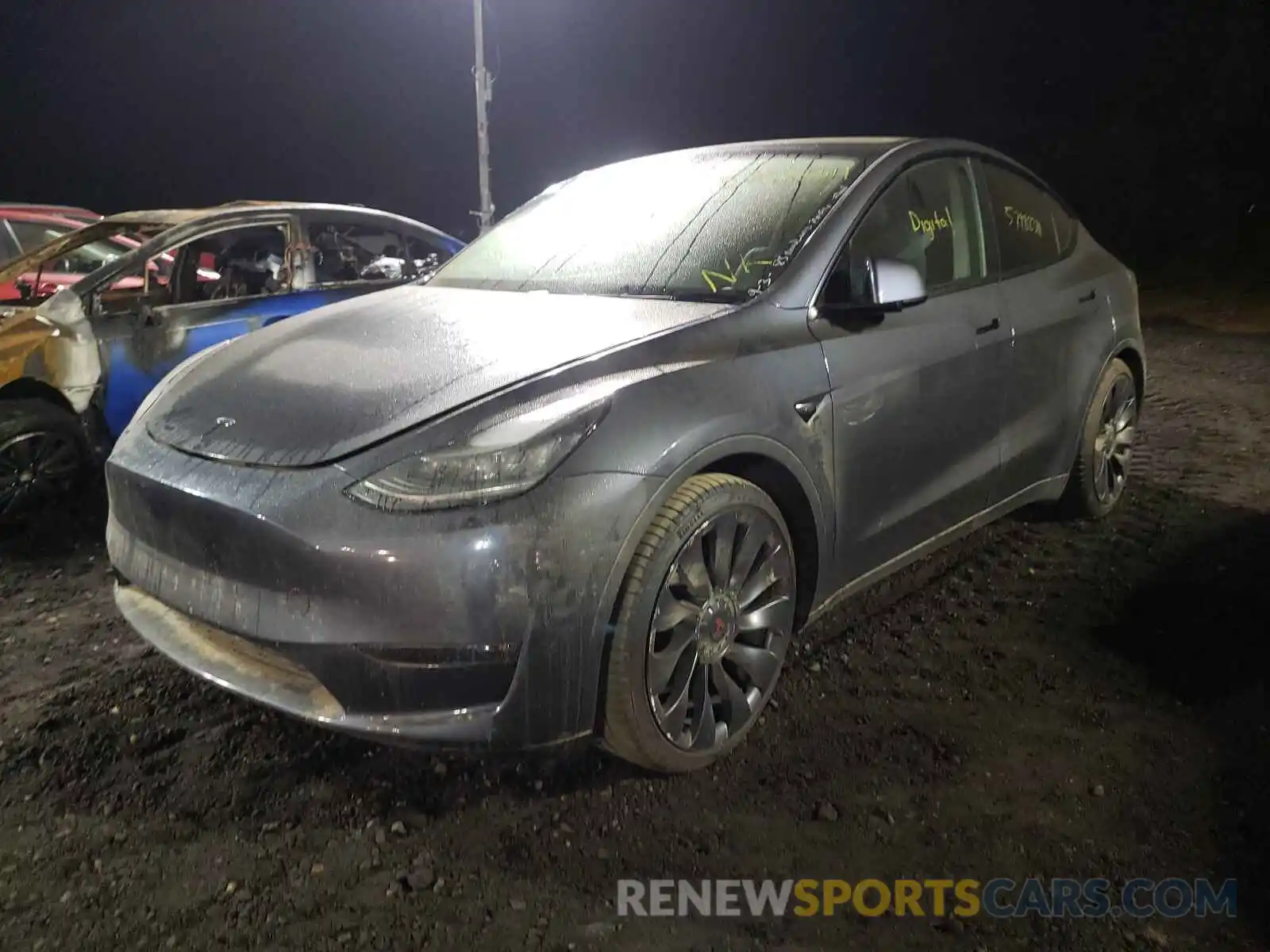 2 Фотография поврежденного автомобиля 5YJYGDEF9LF011278 TESLA MODEL Y 2020