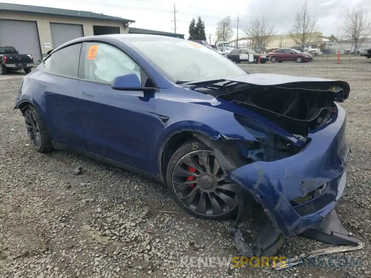 1 Photograph of a damaged car 5YJYGDEF9LF014052 TESLA MODEL Y 2020