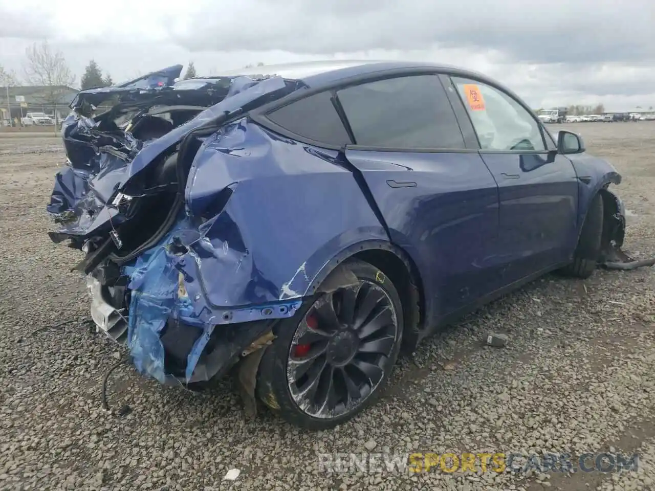 4 Фотография поврежденного автомобиля 5YJYGDEF9LF014052 TESLA MODEL Y 2020