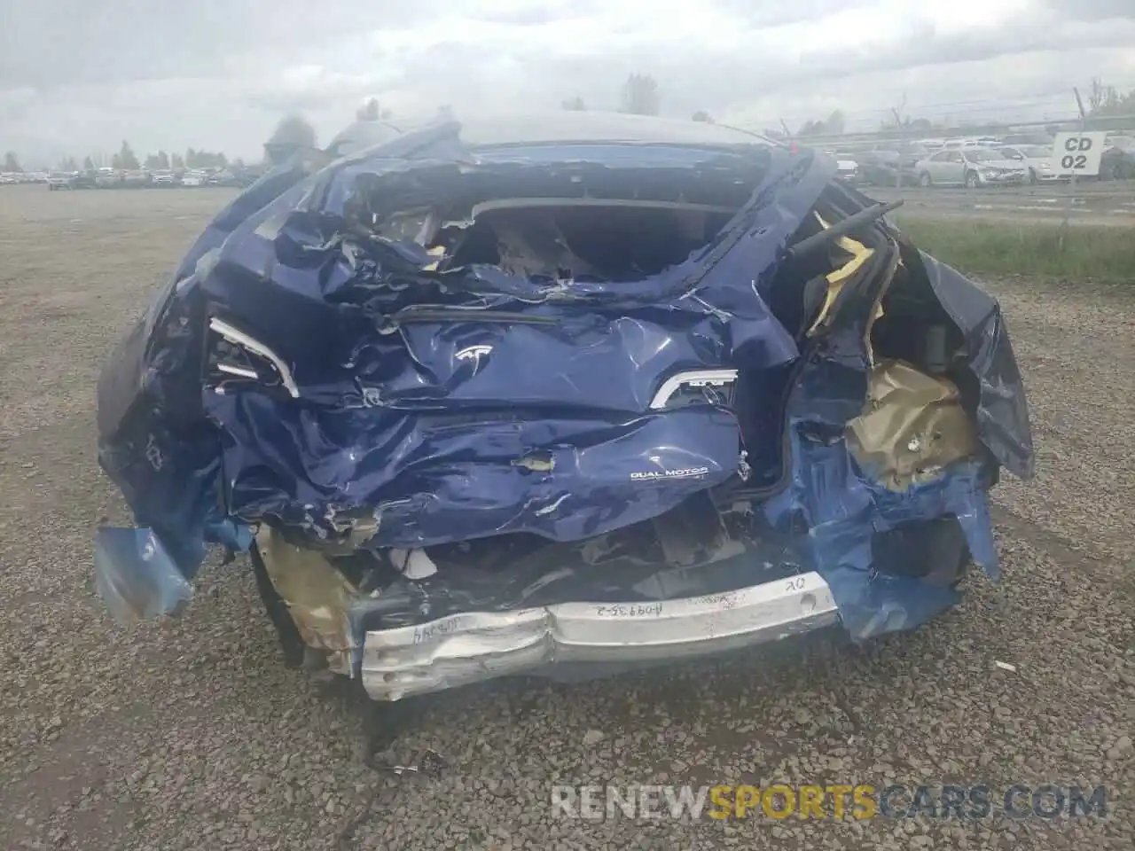 9 Photograph of a damaged car 5YJYGDEF9LF014052 TESLA MODEL Y 2020