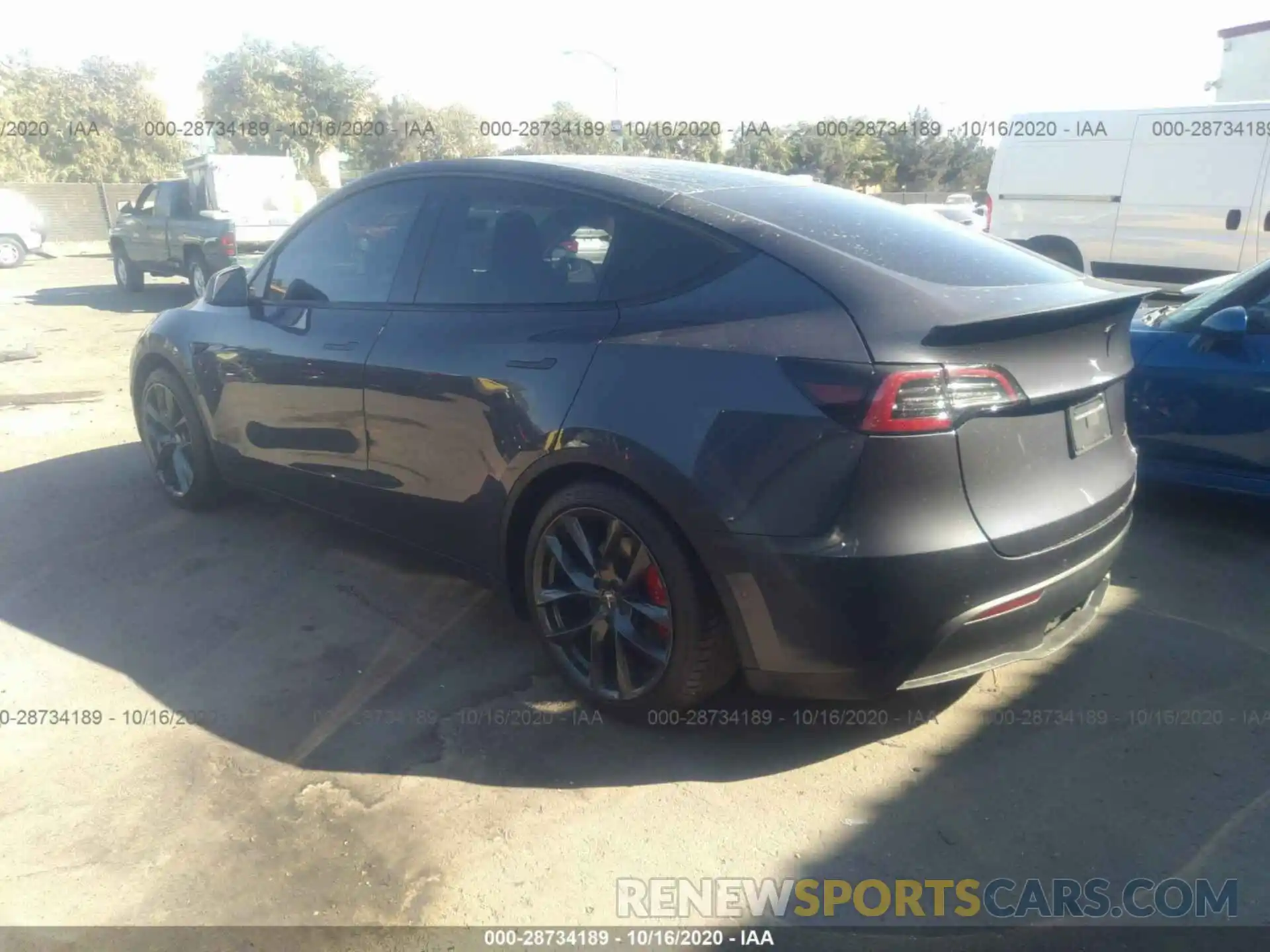 3 Photograph of a damaged car 5YJYGDEF9LF019591 TESLA MODEL Y 2020