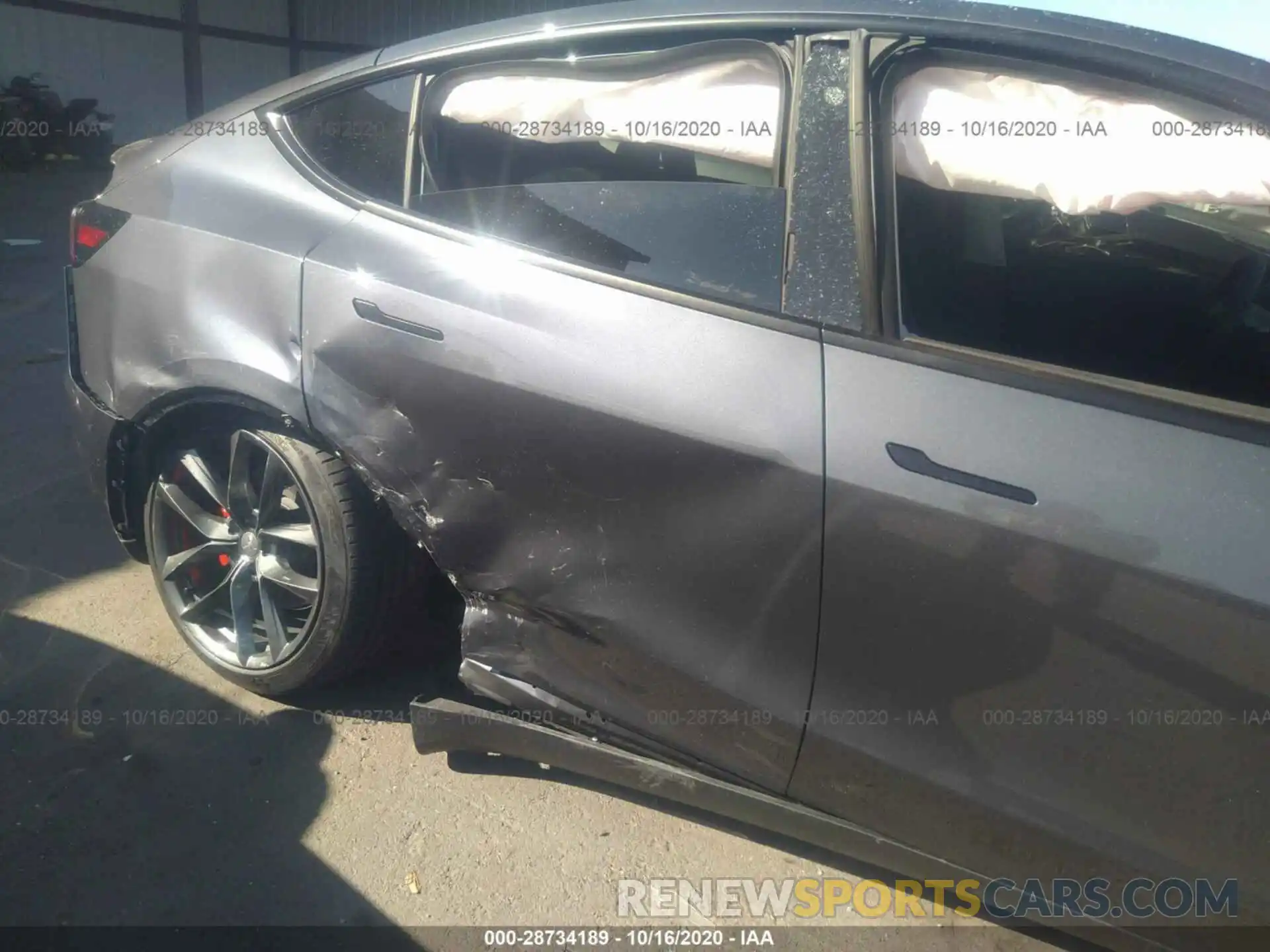 6 Photograph of a damaged car 5YJYGDEF9LF019591 TESLA MODEL Y 2020