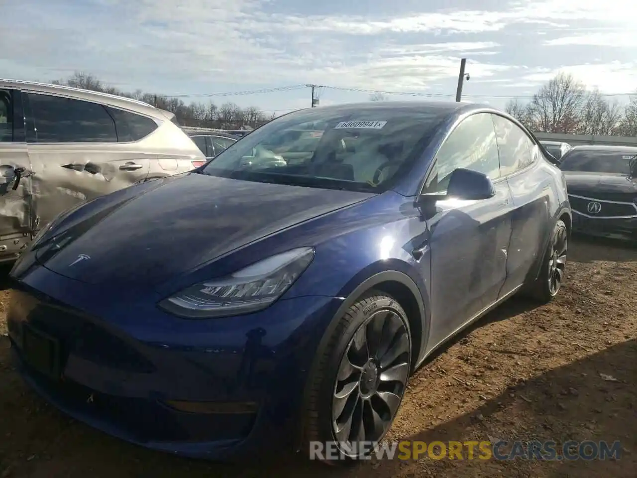 2 Фотография поврежденного автомобиля 5YJYGDEF9LF049626 TESLA MODEL Y 2020