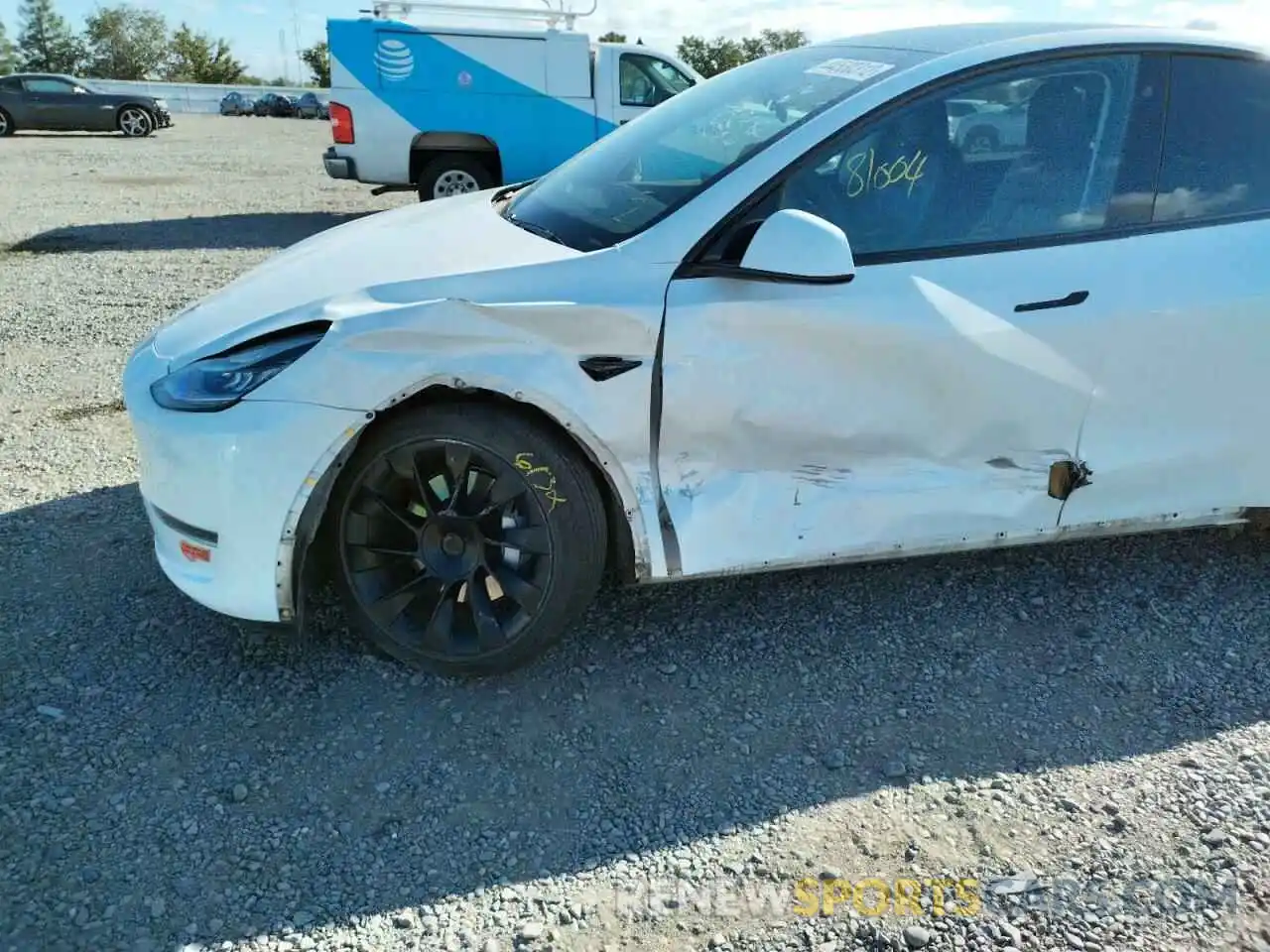 9 Photograph of a damaged car 5YJYGDEFXLF000743 TESLA MODEL Y 2020