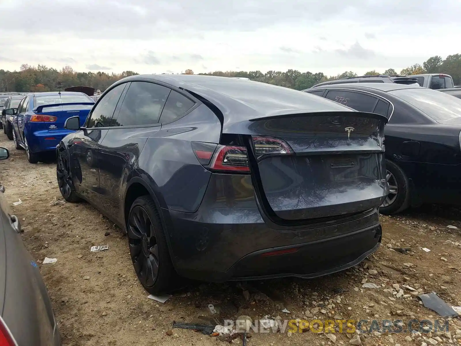 3 Фотография поврежденного автомобиля 5YJYGDEFXLF001259 TESLA MODEL Y 2020