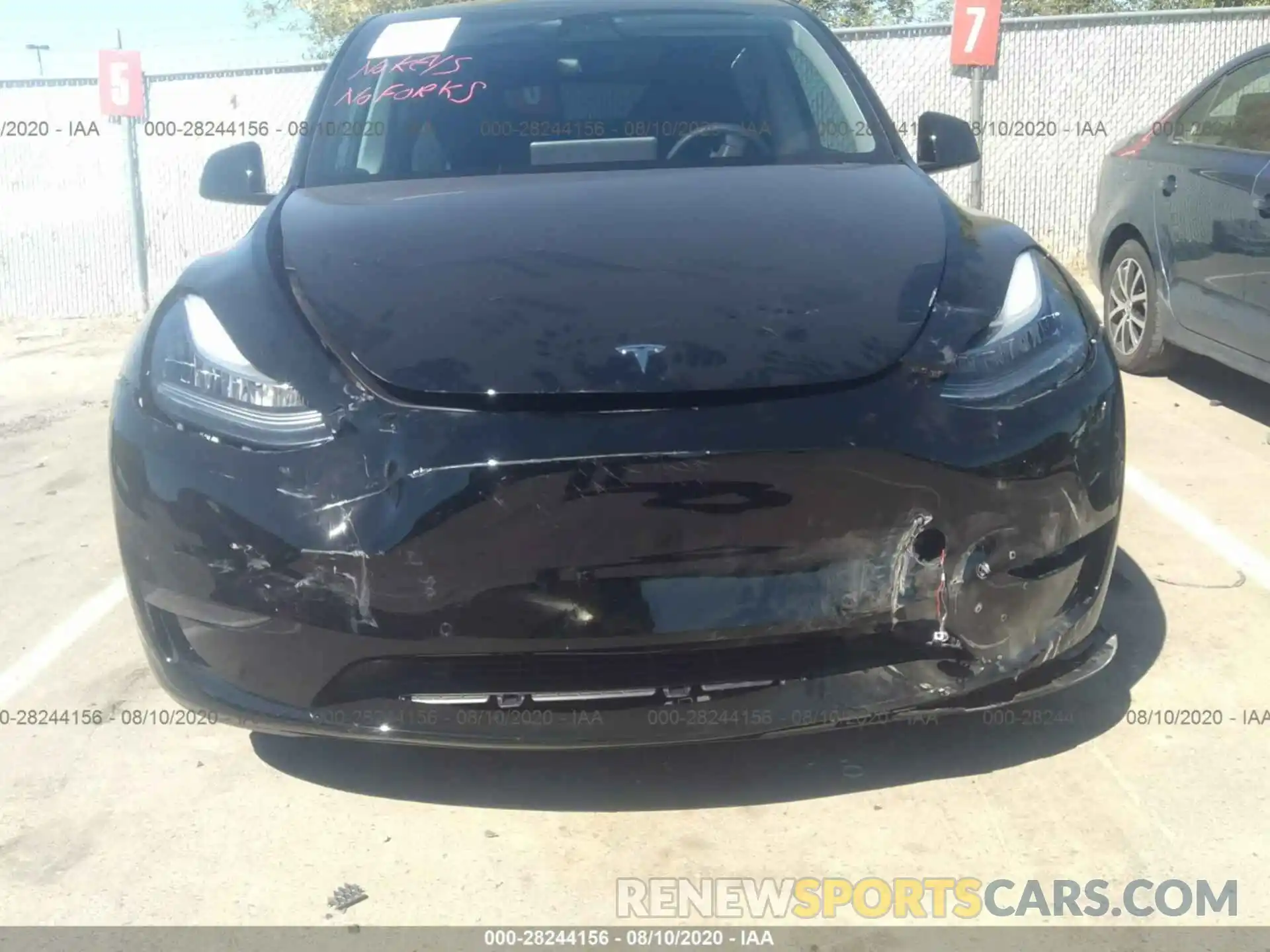 6 Photograph of a damaged car 5YJYGDEFXLF022645 TESLA MODEL Y 2020