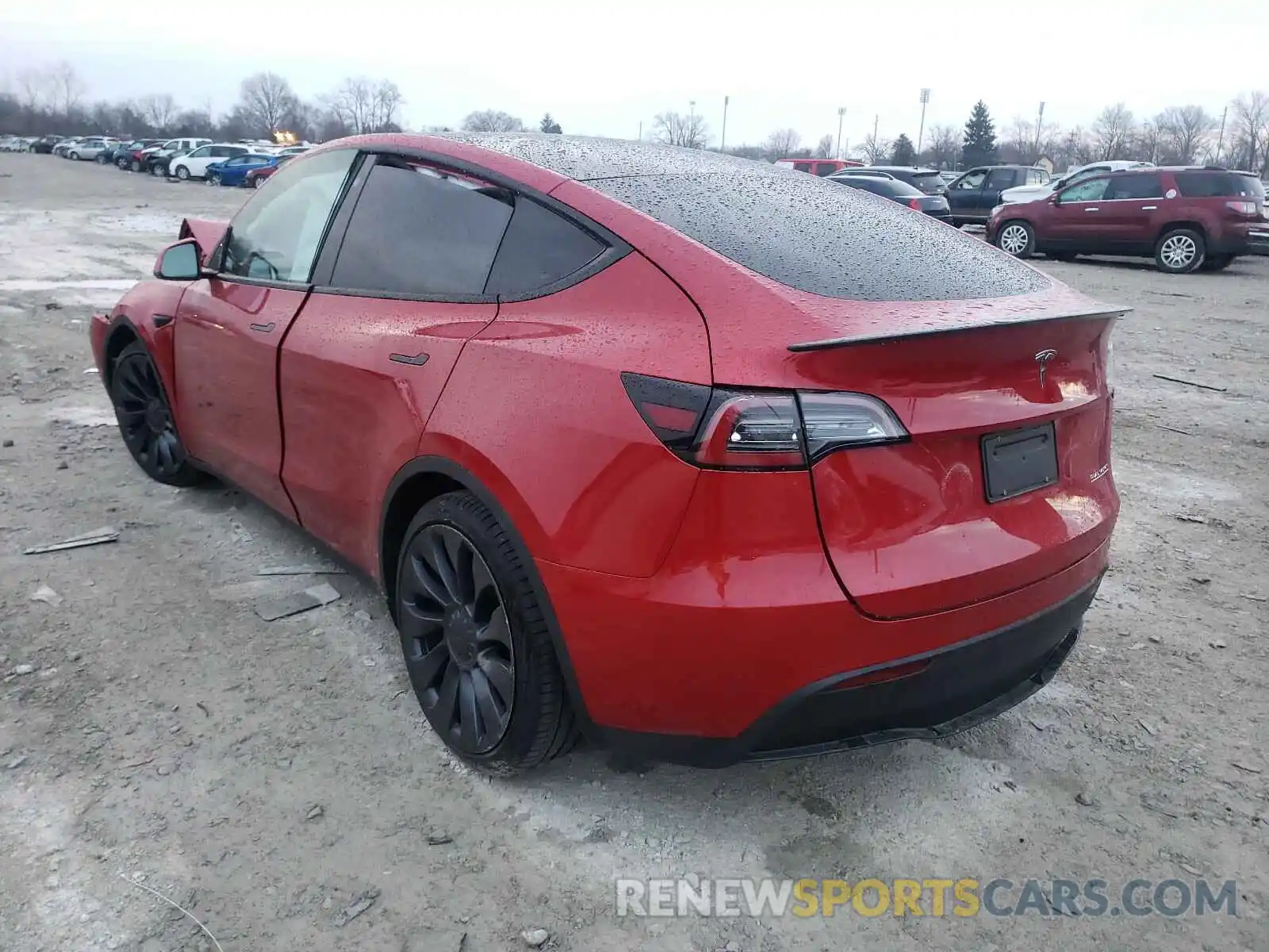 3 Фотография поврежденного автомобиля 5YJYGDEFXLF027988 TESLA MODEL Y 2020