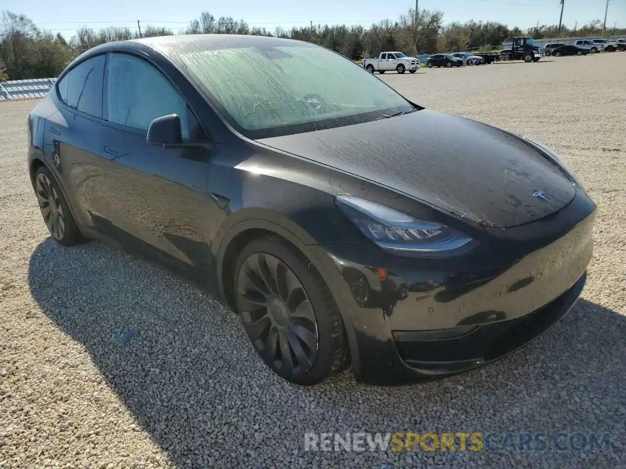 1 Photograph of a damaged car 5YJYGDEFXLF037310 TESLA MODEL Y 2020