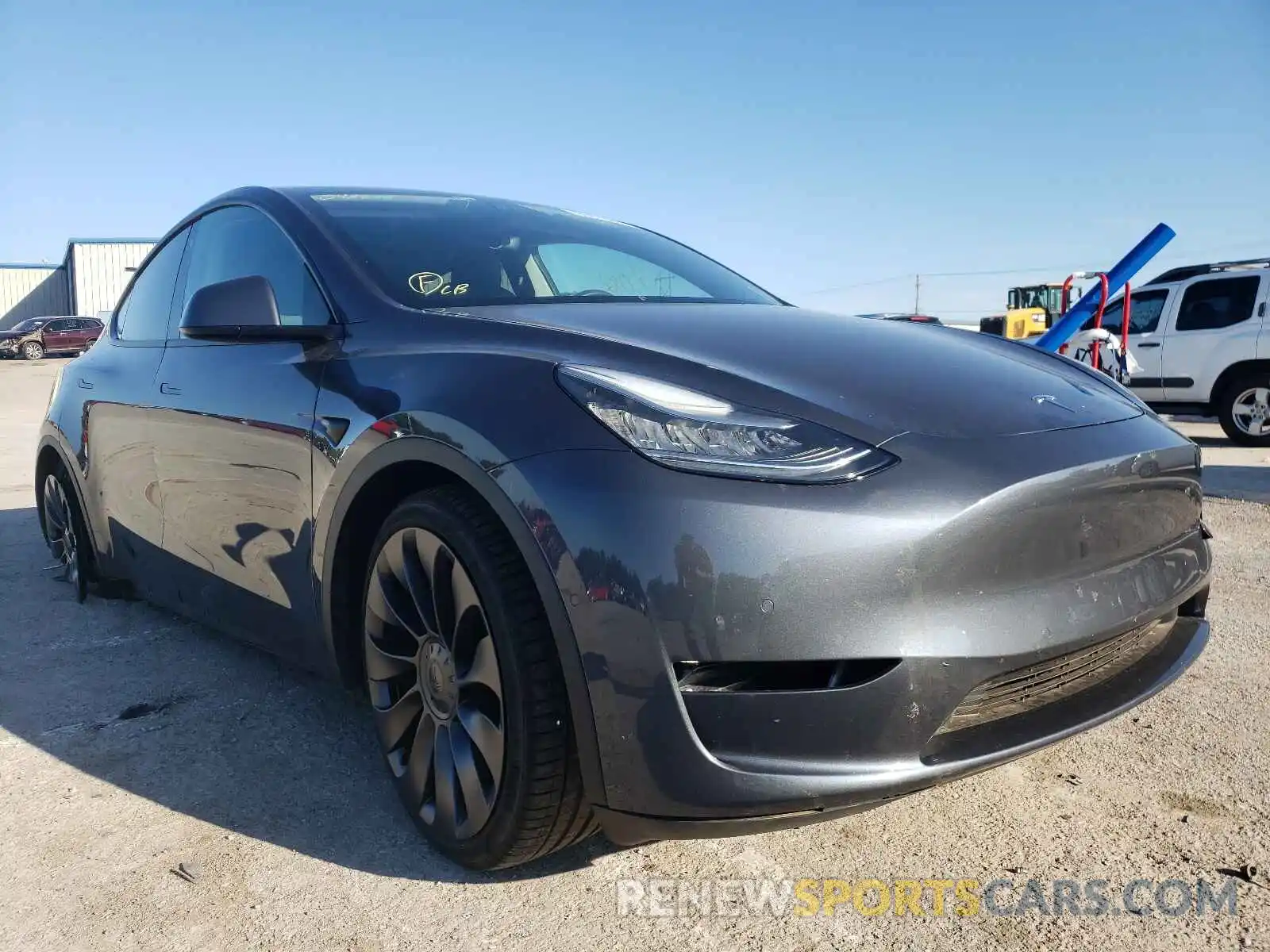 1 Photograph of a damaged car 5YJYGDEFXLF049876 TESLA MODEL Y 2020