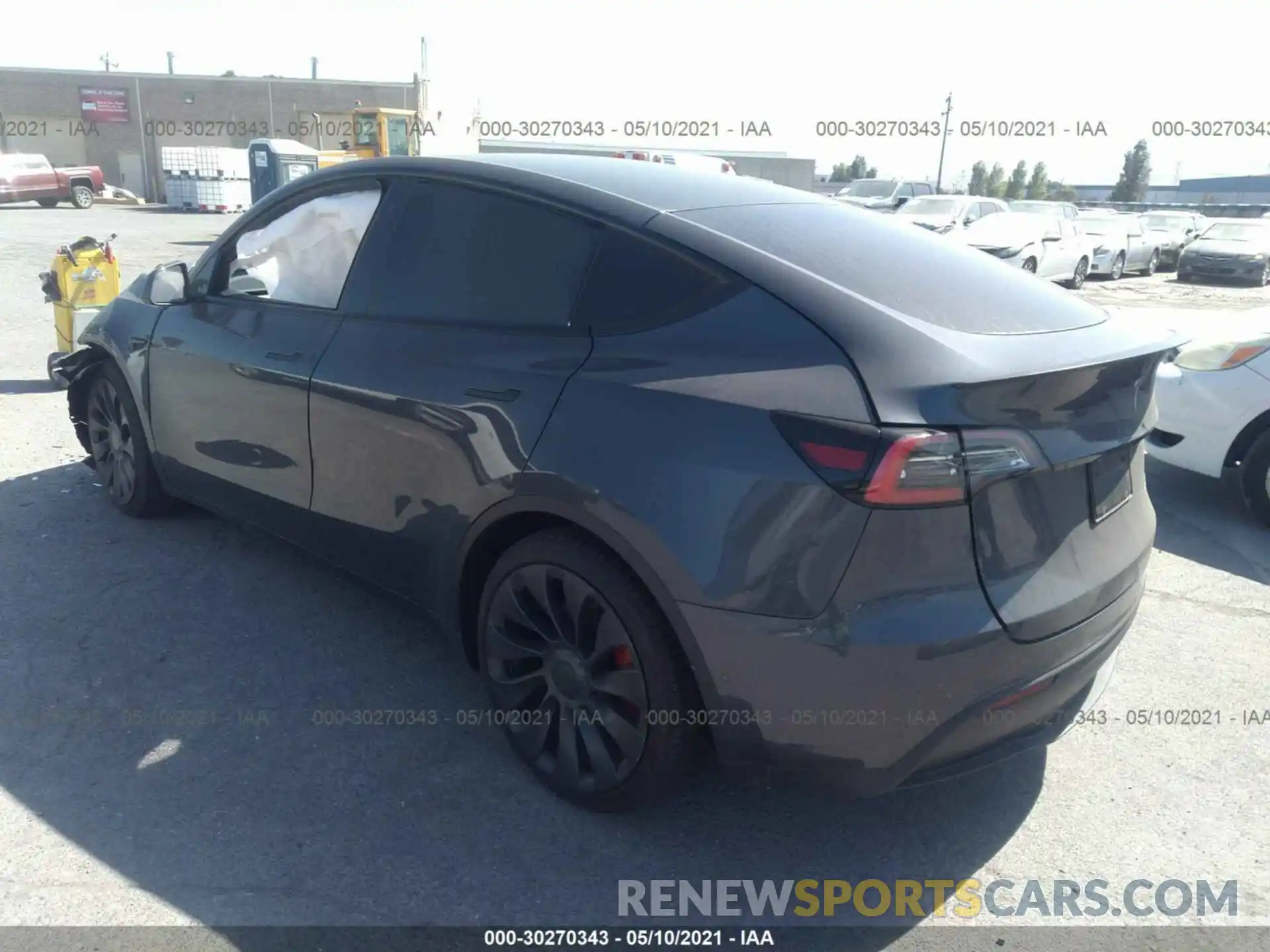 3 Фотография поврежденного автомобиля 5YJYGDEFXLF058870 TESLA MODEL Y 2020