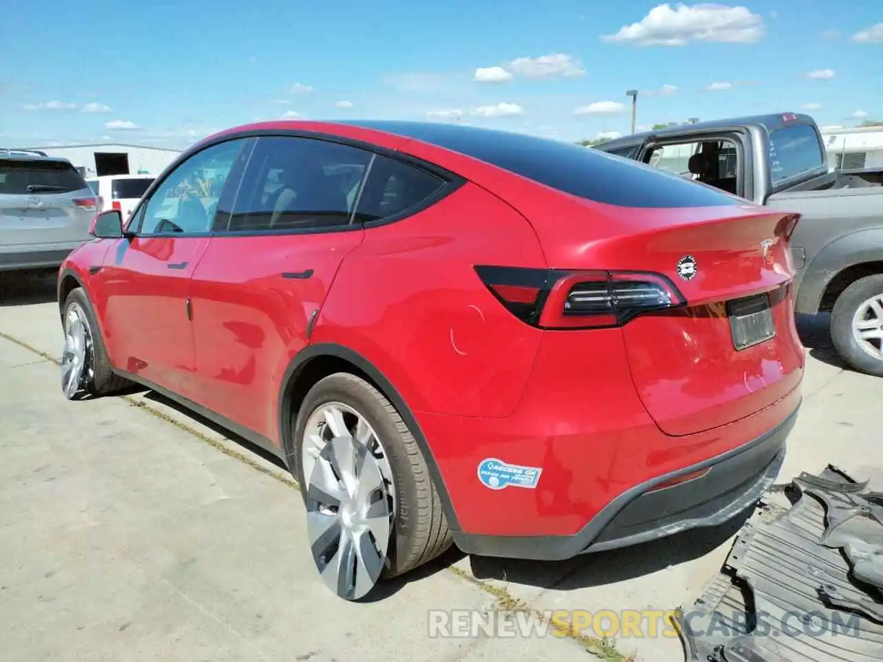 3 Фотография поврежденного автомобиля 5YJYGAED4MF177058 TESLA MODEL Y 2021