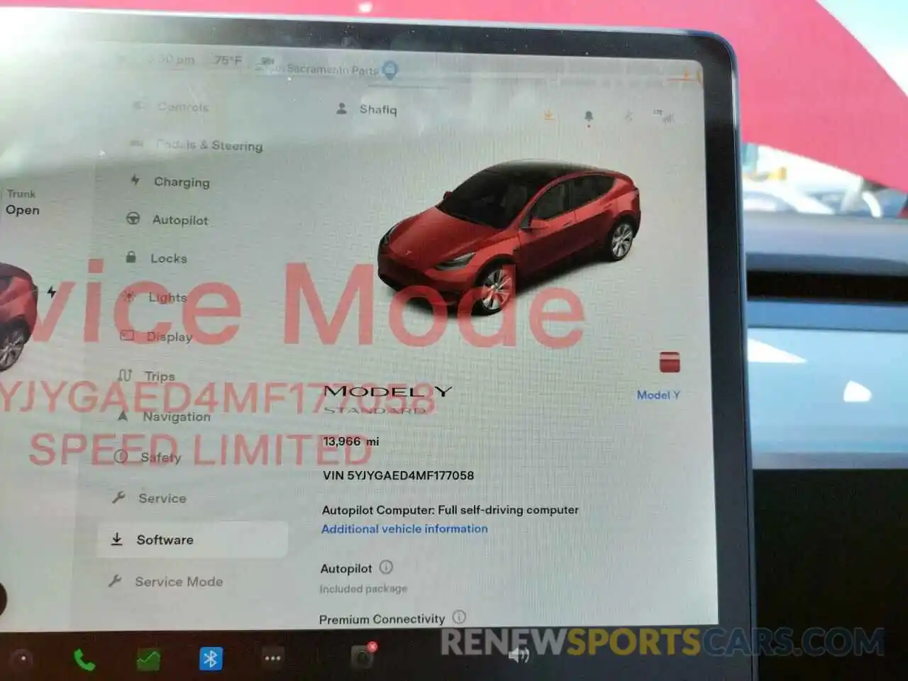 8 Photograph of a damaged car 5YJYGAED4MF177058 TESLA MODEL Y 2021