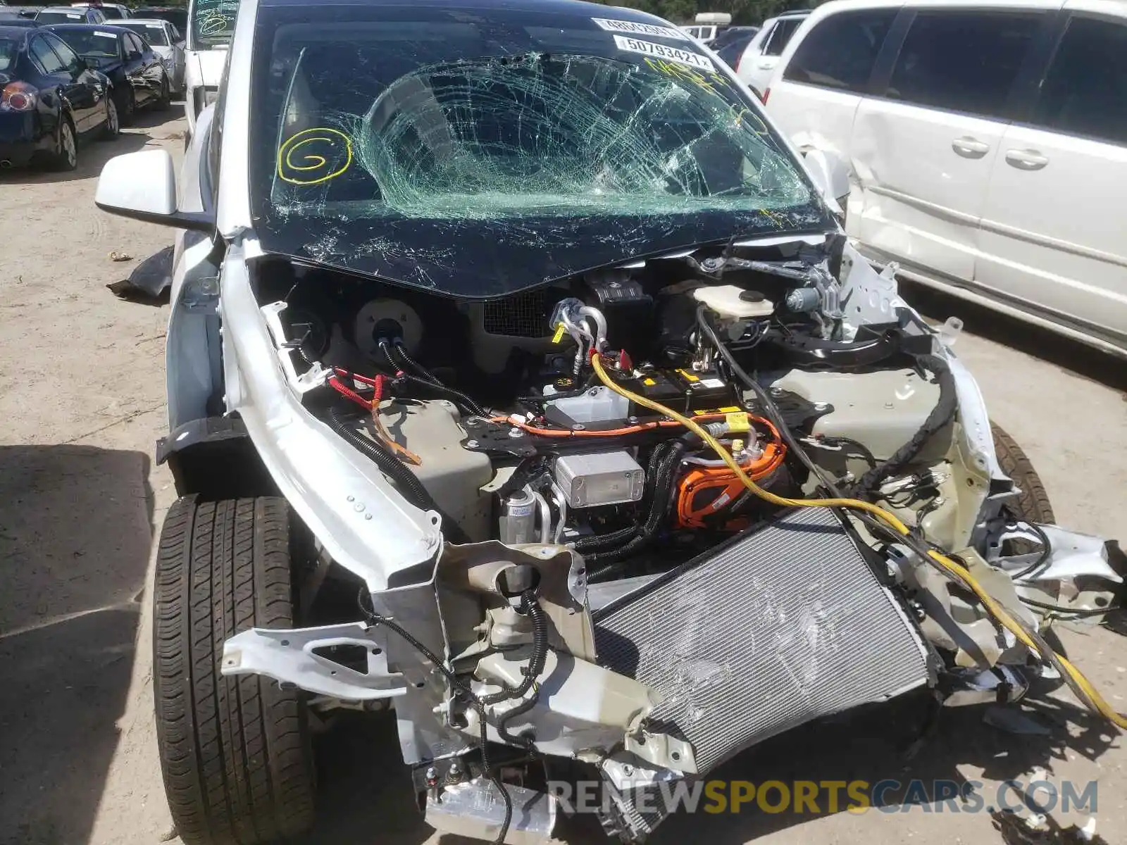 9 Photograph of a damaged car 5YJYGAEE0MF192486 TESLA MODEL Y 2021