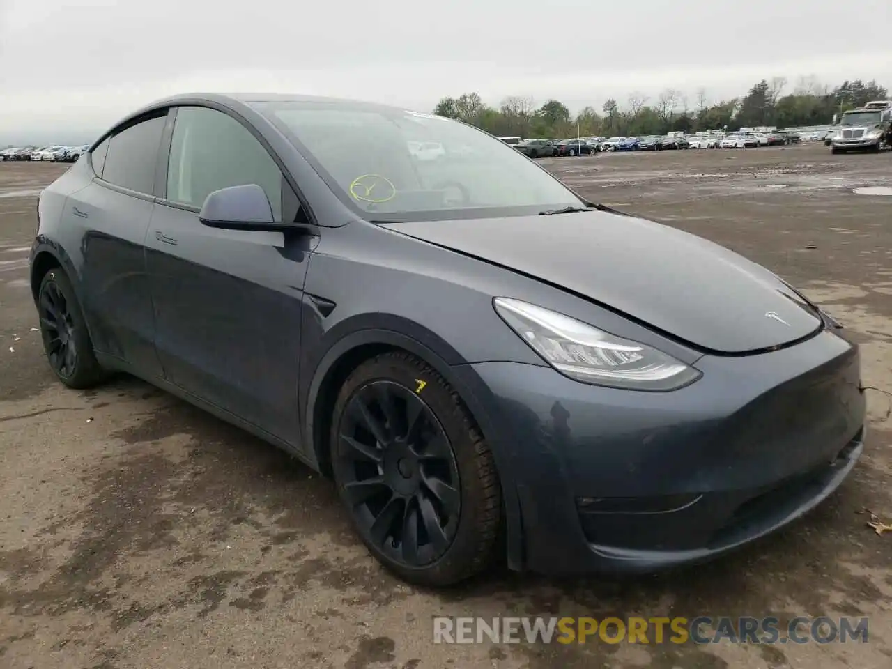 1 Фотография поврежденного автомобиля 5YJYGAEE0MF194206 TESLA MODEL Y 2021