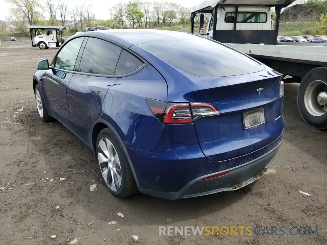 3 Фотография поврежденного автомобиля 5YJYGAEE0MF238348 TESLA MODEL Y 2021