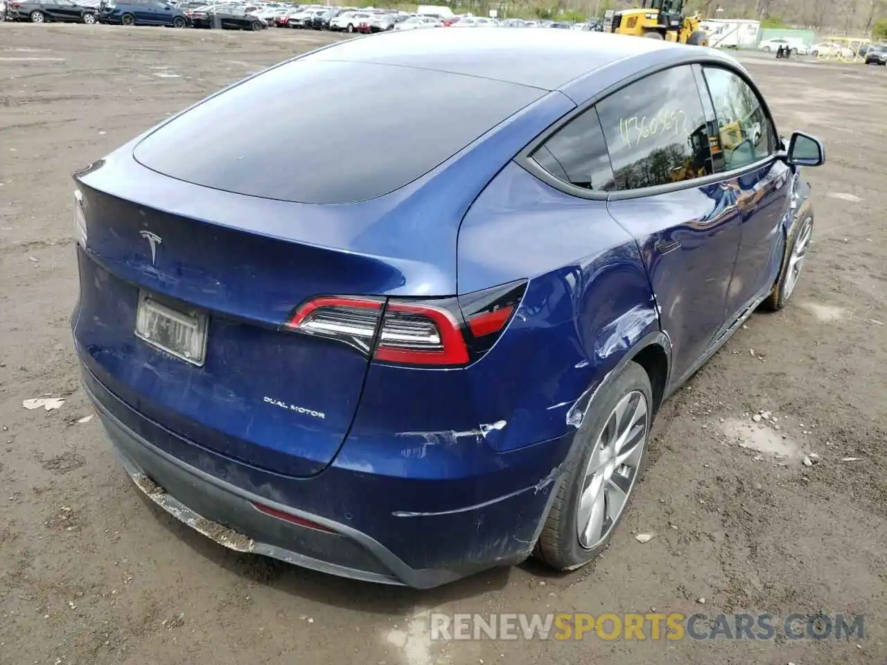 4 Photograph of a damaged car 5YJYGAEE0MF238348 TESLA MODEL Y 2021