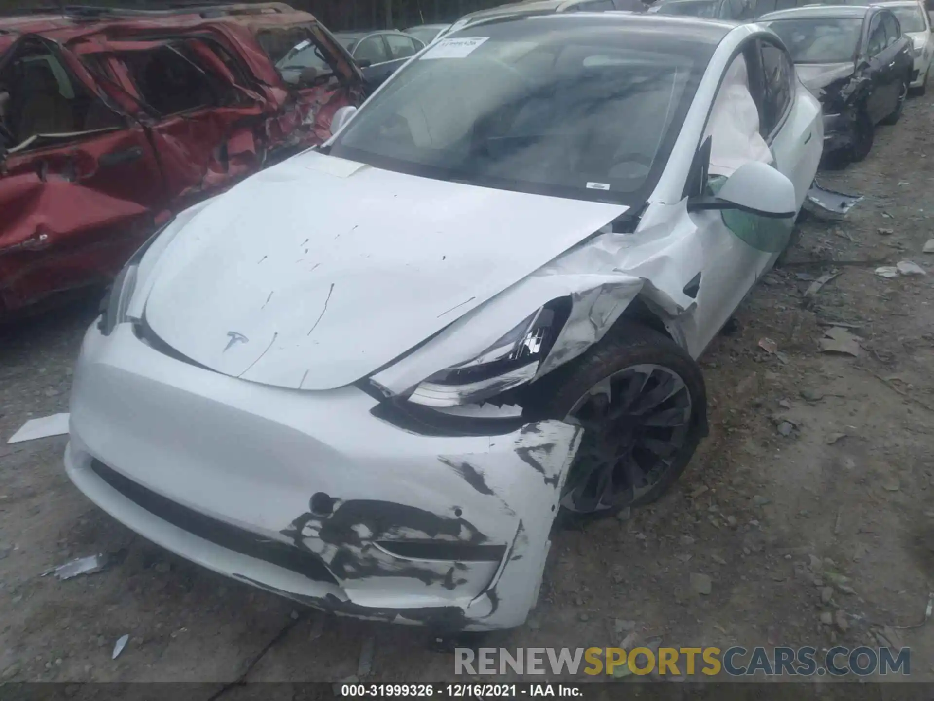 6 Photograph of a damaged car 5YJYGAEE0MF261208 TESLA MODEL Y 2021