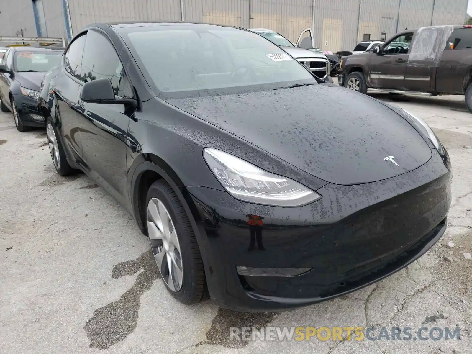 1 Photograph of a damaged car 5YJYGAEE1MF134905 TESLA MODEL Y 2021