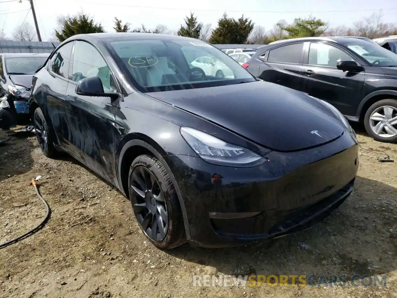 1 Photograph of a damaged car 5YJYGAEE1MF144513 TESLA MODEL Y 2021