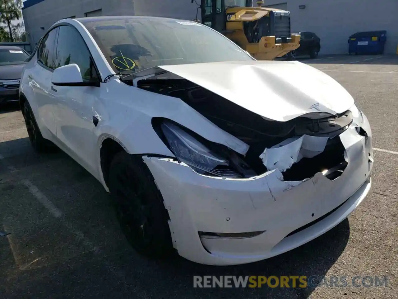 1 Photograph of a damaged car 5YJYGAEE1MF180346 TESLA MODEL Y 2021