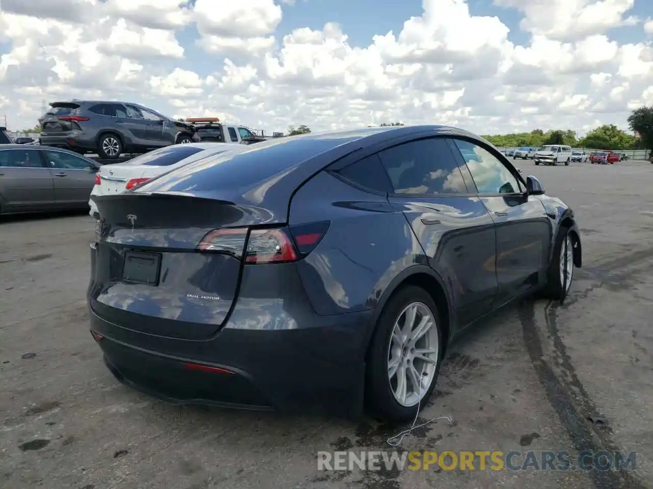 4 Фотография поврежденного автомобиля 5YJYGAEE1MF239508 TESLA MODEL Y 2021