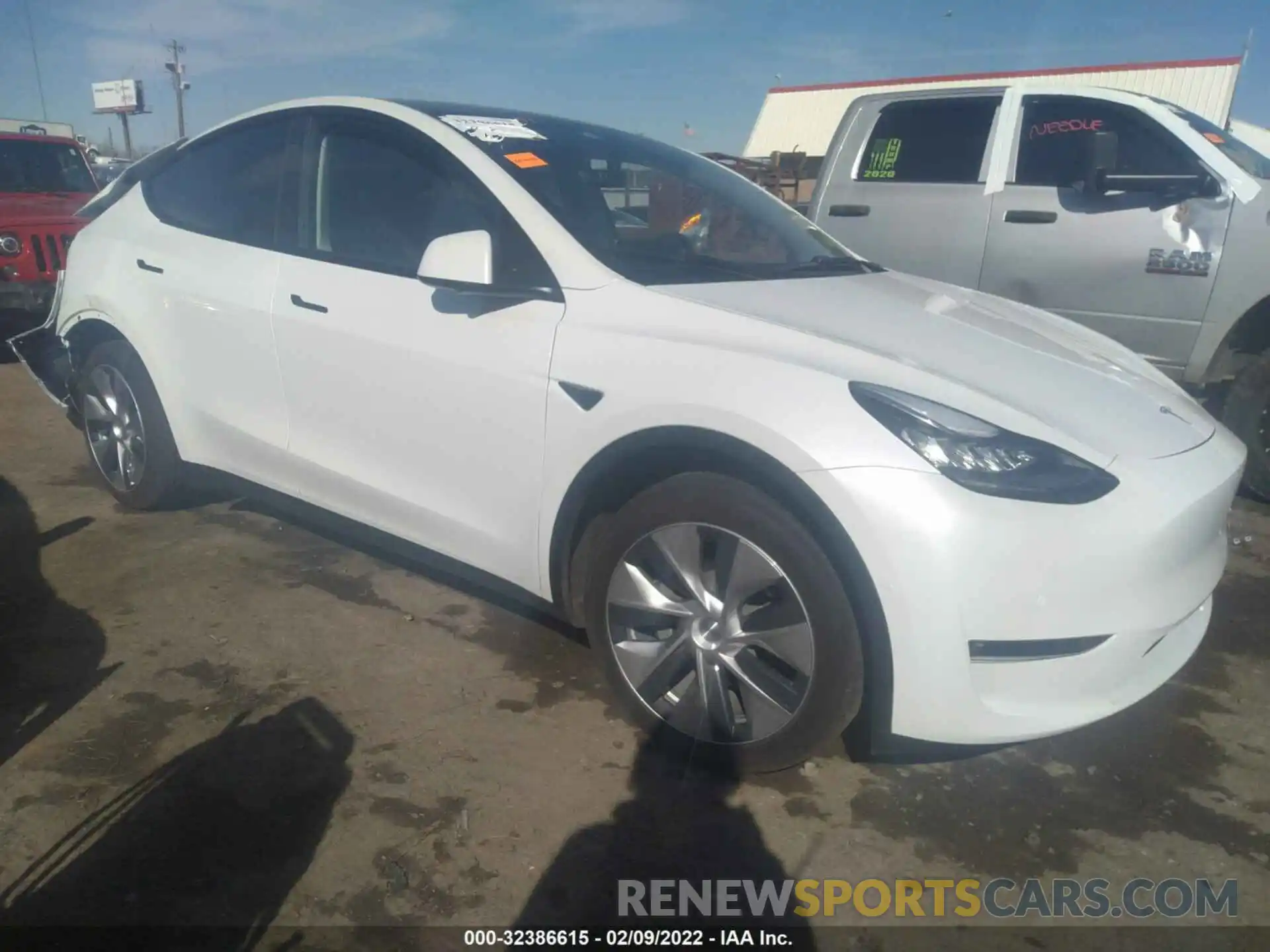 1 Photograph of a damaged car 5YJYGAEE1MF256440 TESLA MODEL Y 2021