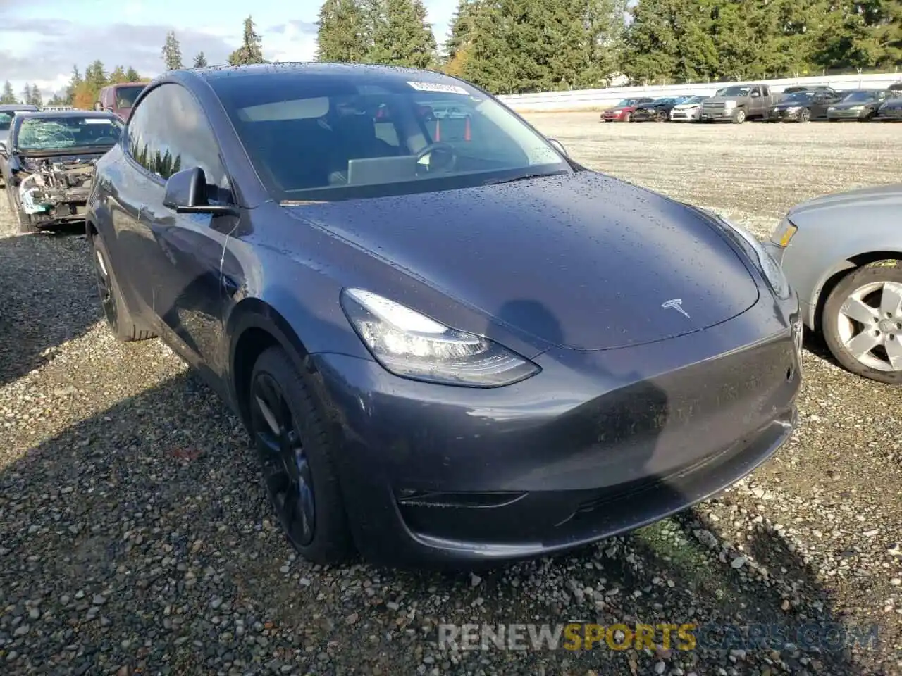 1 Фотография поврежденного автомобиля 5YJYGAEE1MF286876 TESLA MODEL Y 2021