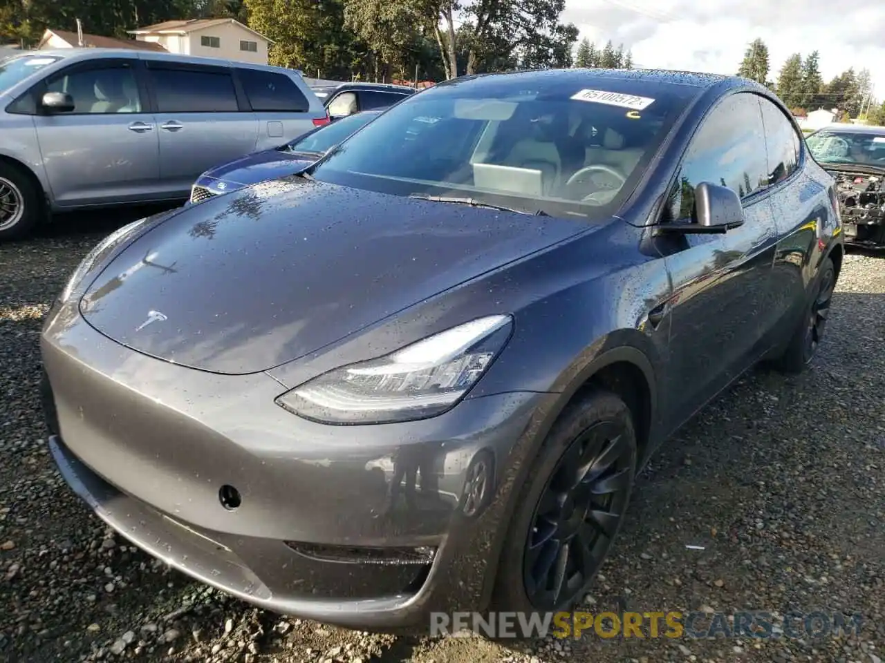 2 Фотография поврежденного автомобиля 5YJYGAEE1MF286876 TESLA MODEL Y 2021