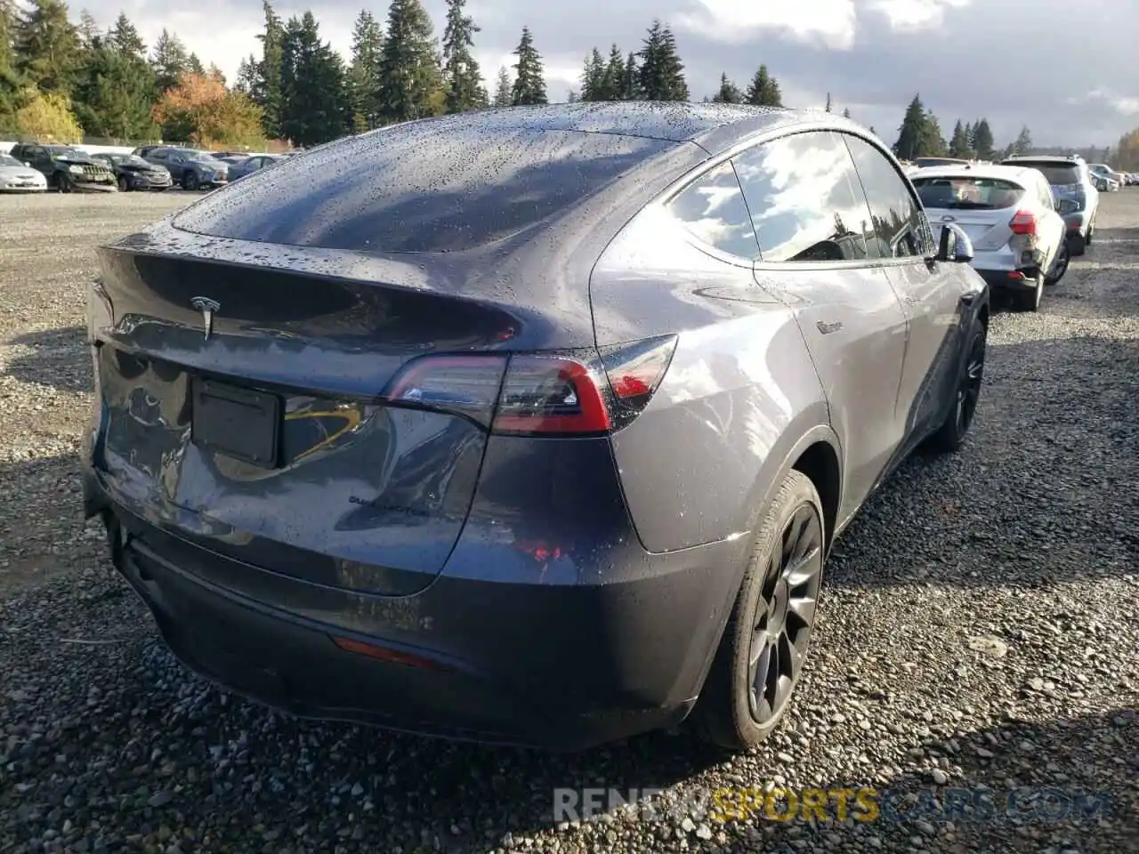 4 Фотография поврежденного автомобиля 5YJYGAEE1MF286876 TESLA MODEL Y 2021